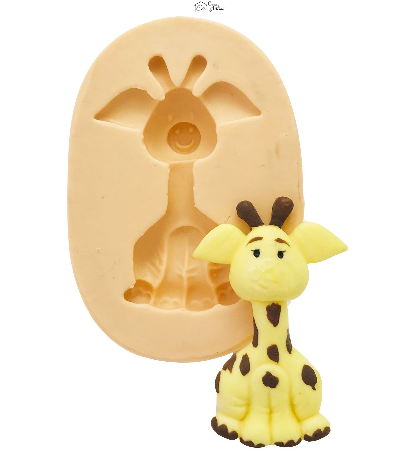 Molde de silicone - Girafa 5