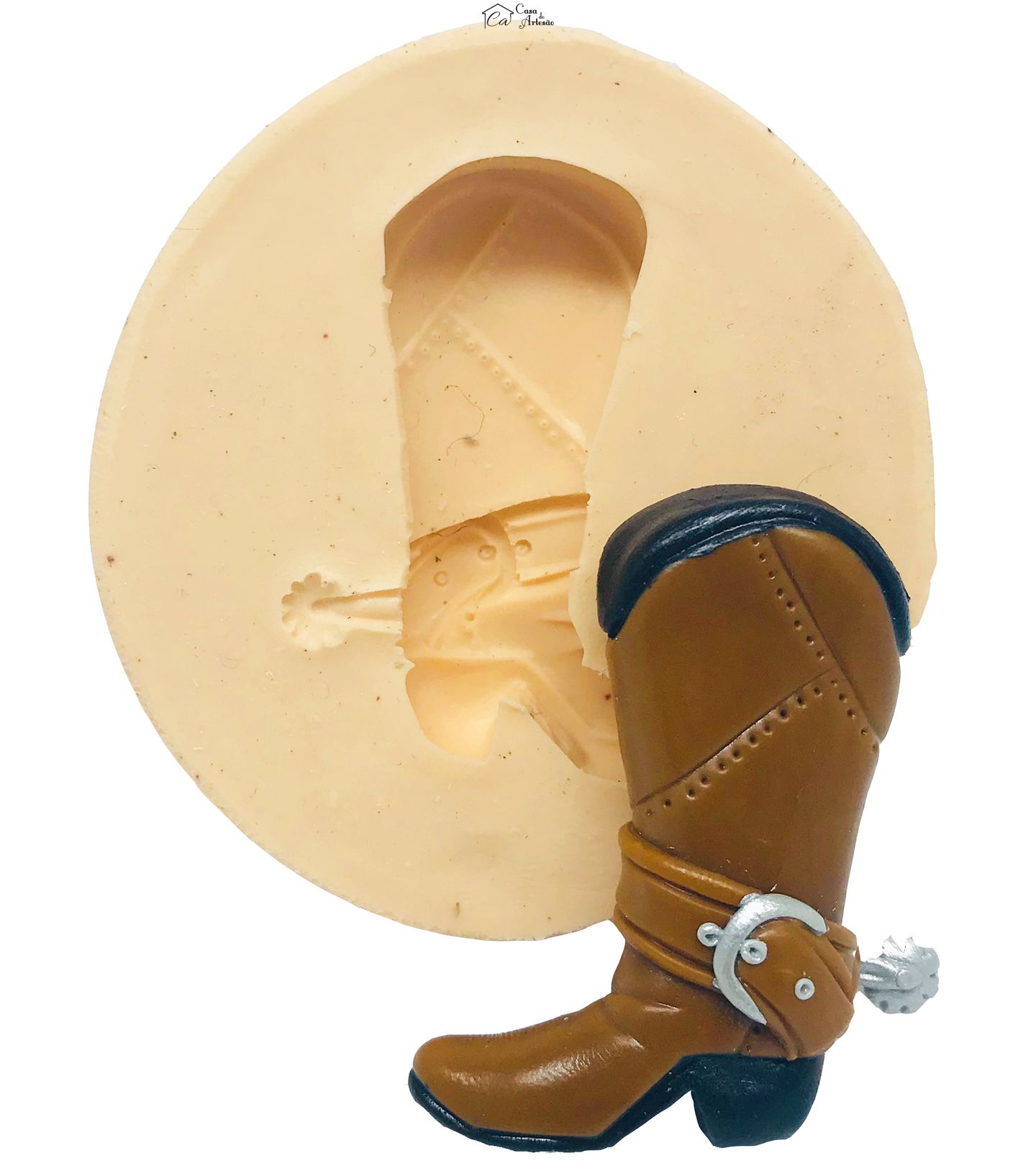 Molde de silicone - Country - Bota Media - P472