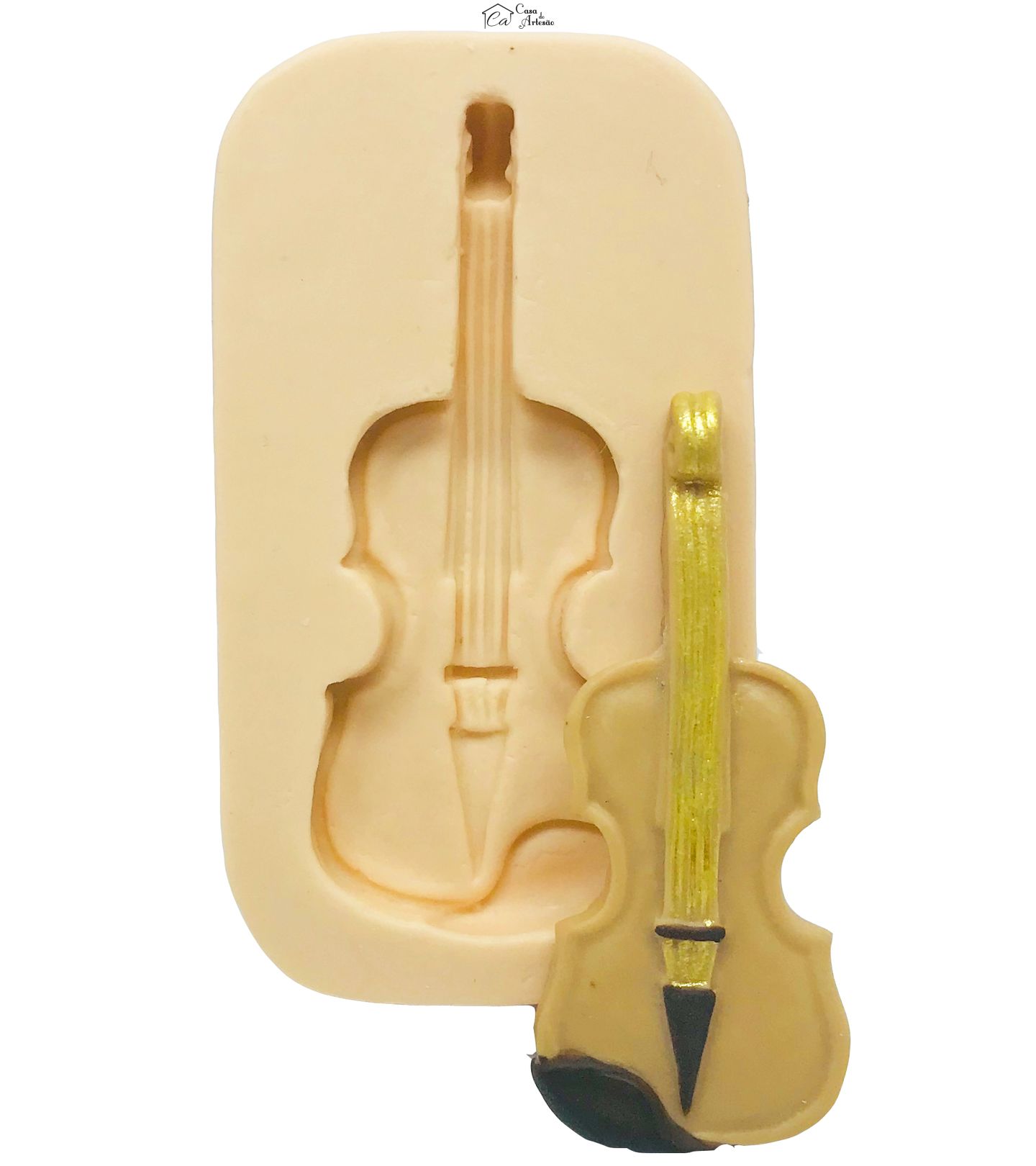 Molde de silicone - Violino - P61