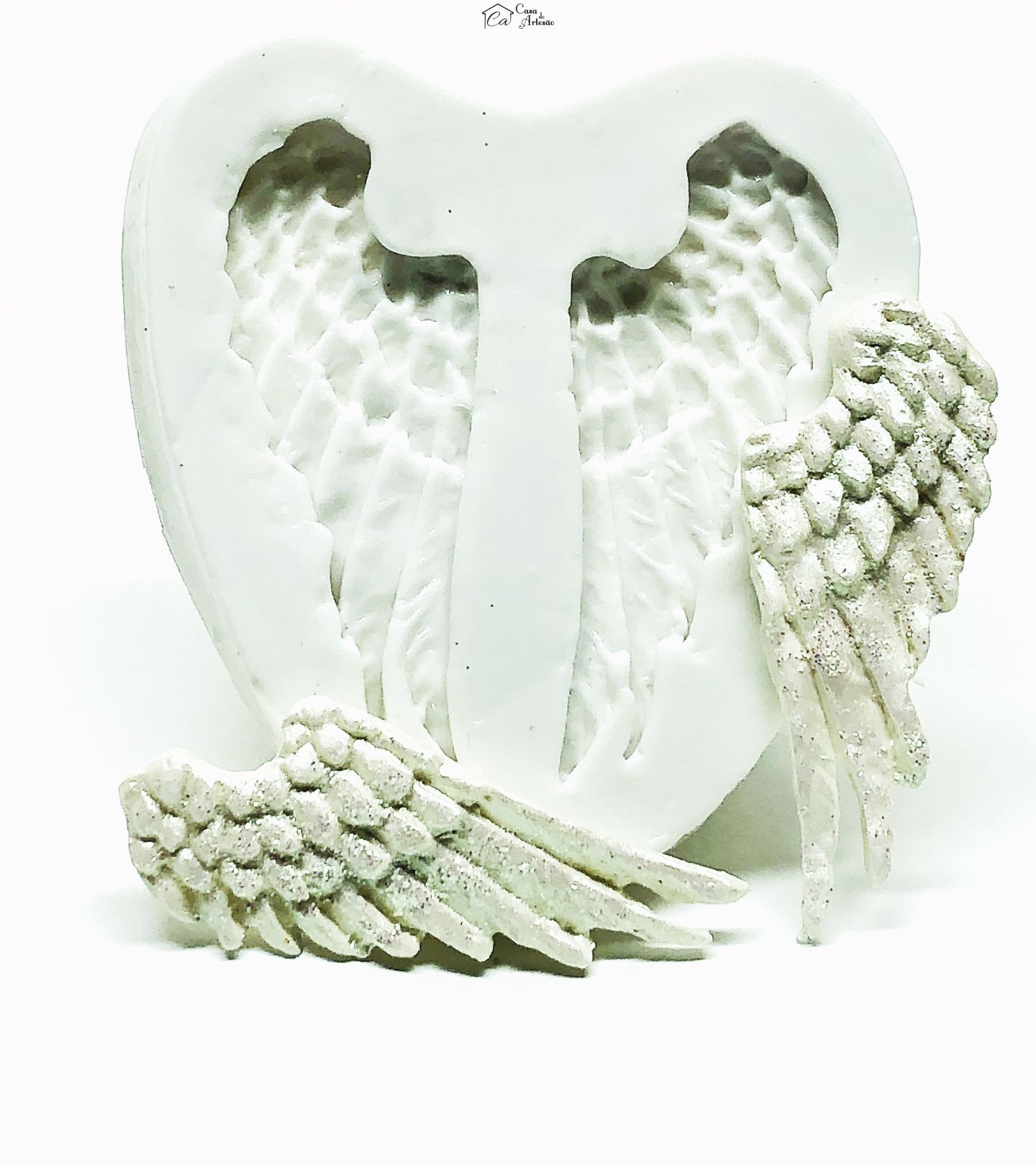 Molde de silicone - Asas de Anjo  Medias - Mod. 03 - P144 / P789
