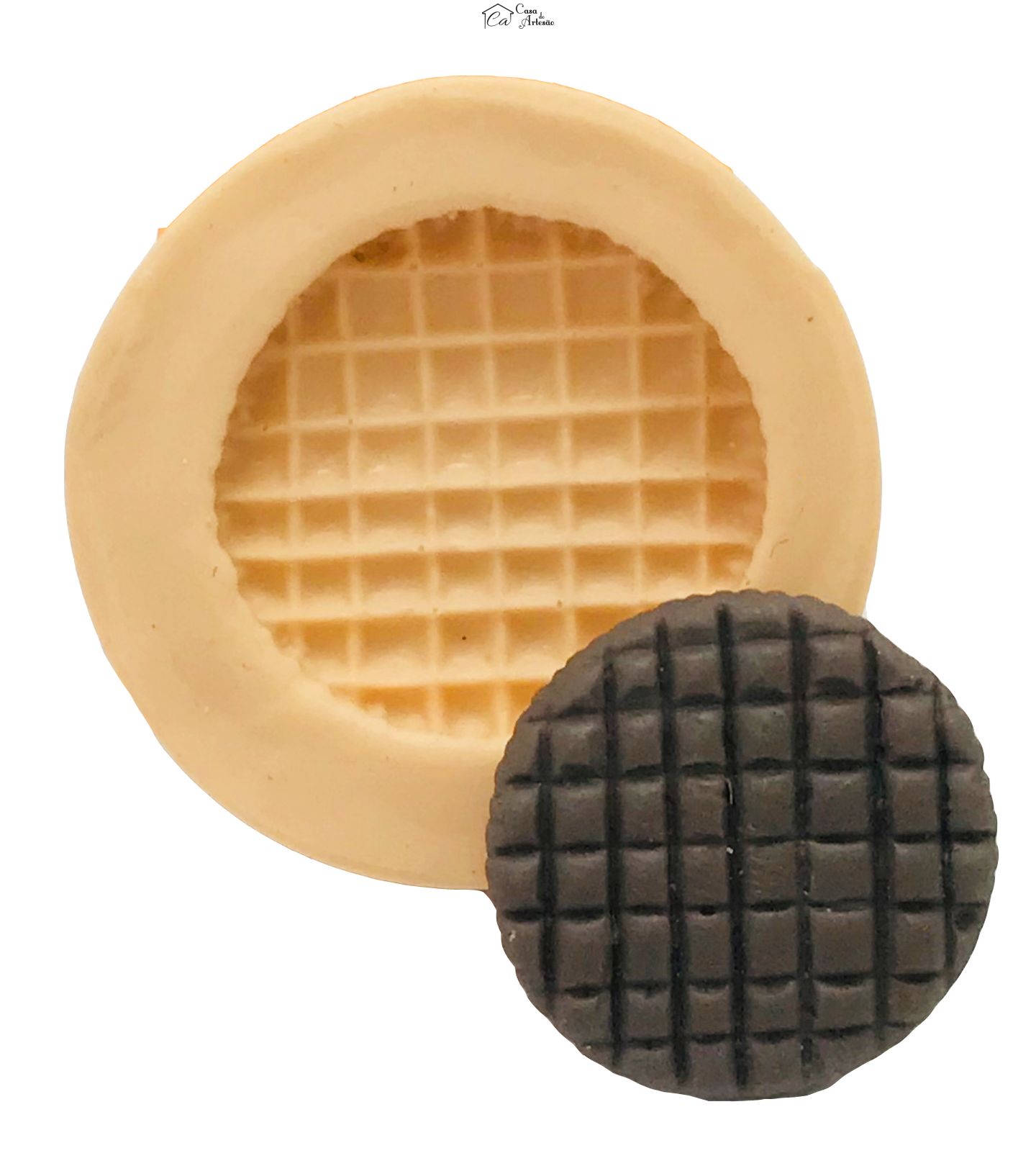 Molde de silicone - Bolacha Redonda Pequena