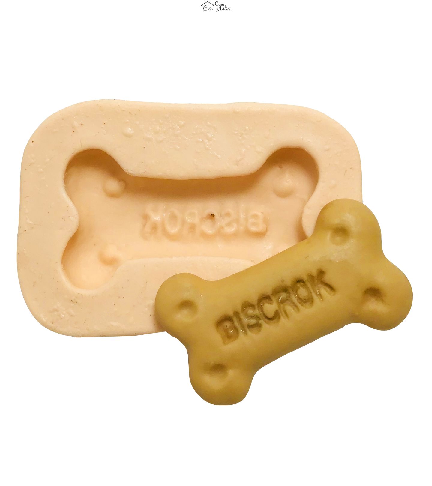 Molde de silicone - Pet - Osso - Biscrok - P122