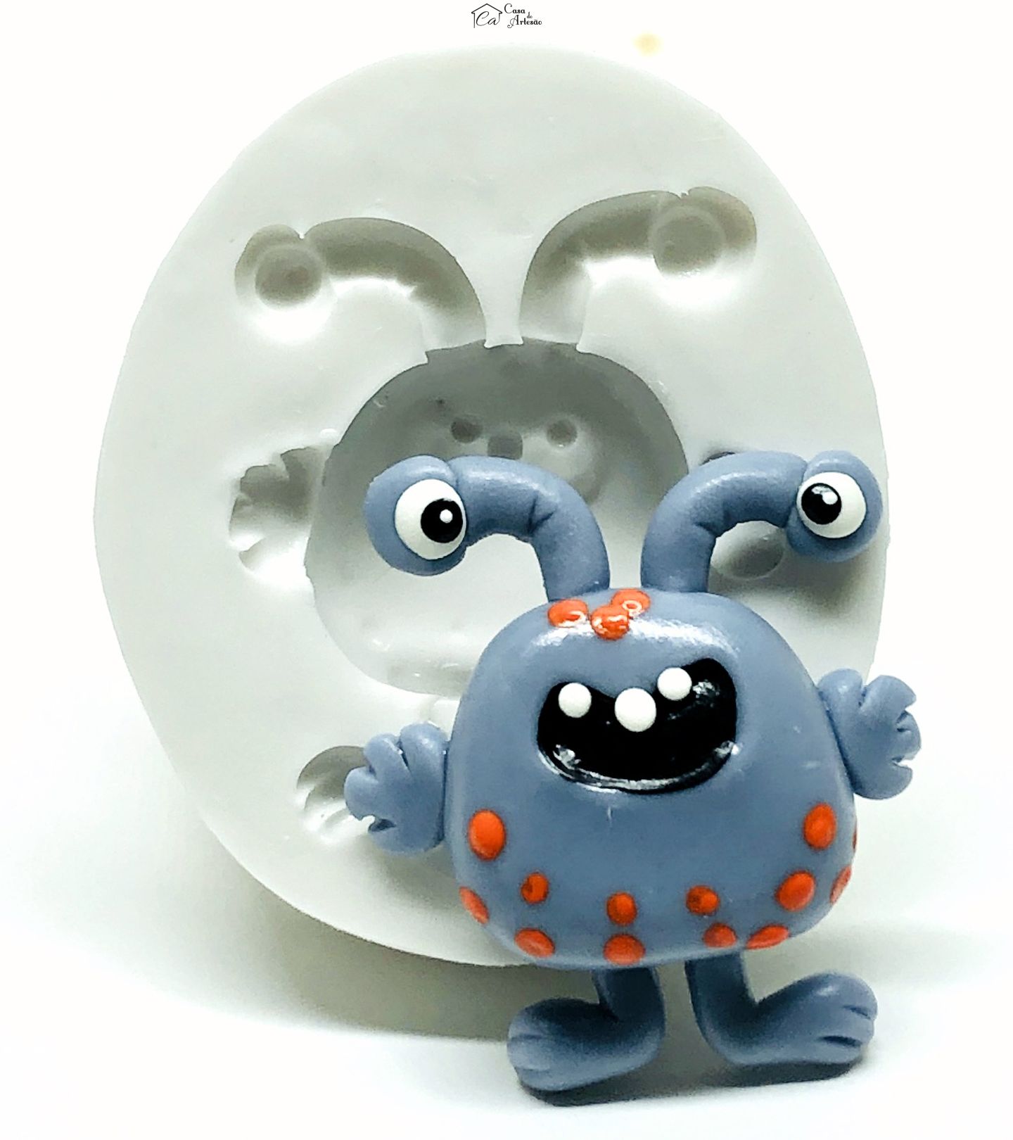 Molde de silicone - Monstrinhos - Mod.03 - Medio - P1012