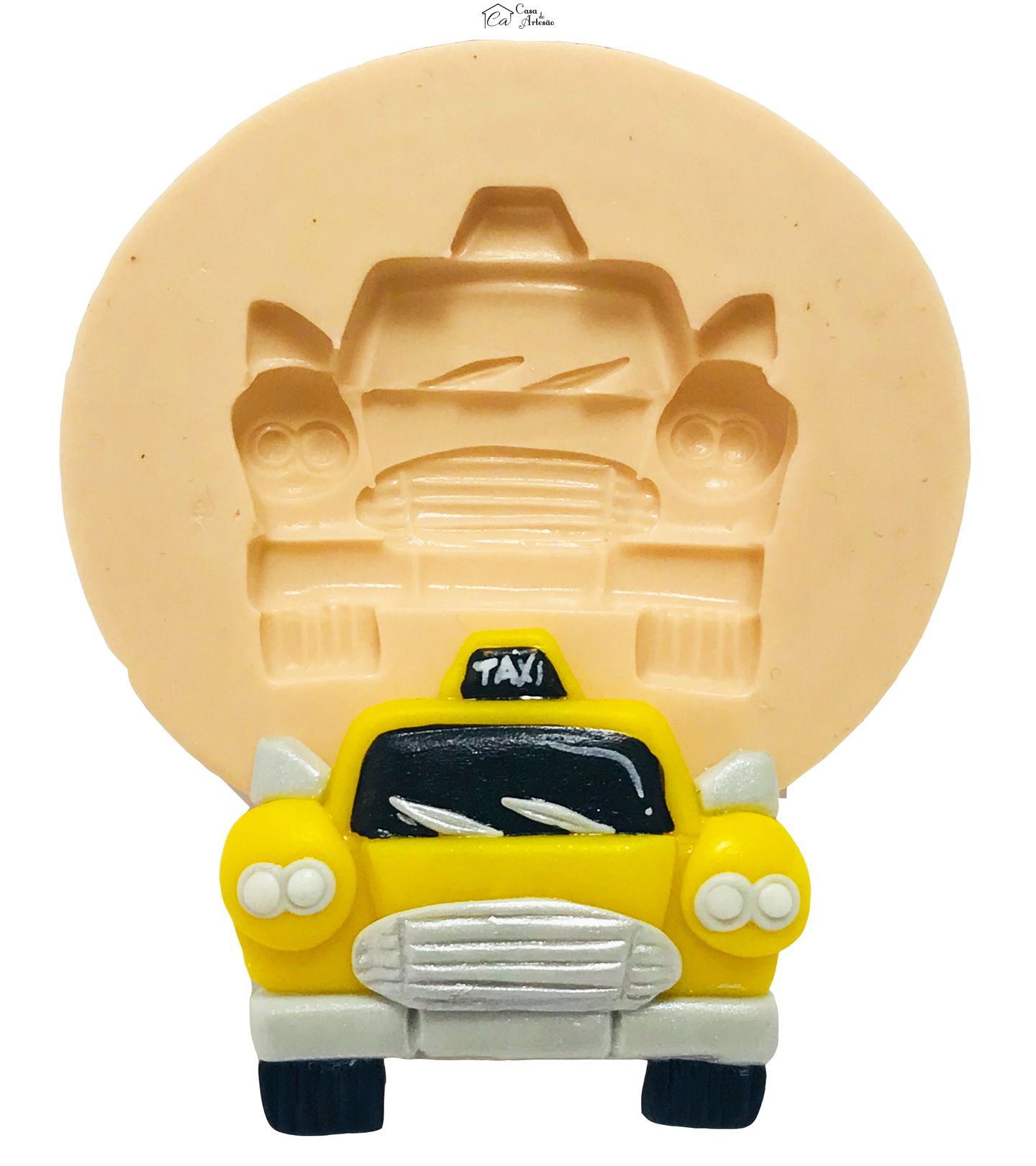 Molde de silicone - Meios de Transporte - Taxi - Pequeno - P417