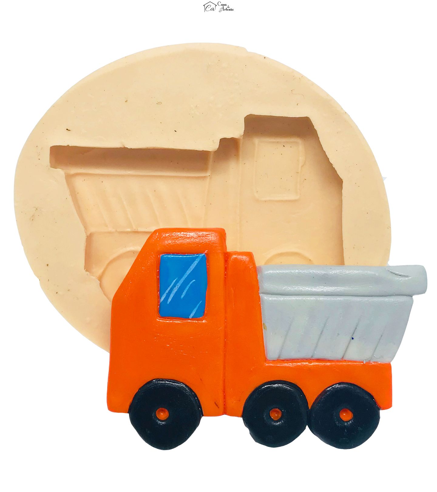 Molde de silicone - Meios de Transporte - Caminhão Carga - Medio  - P469