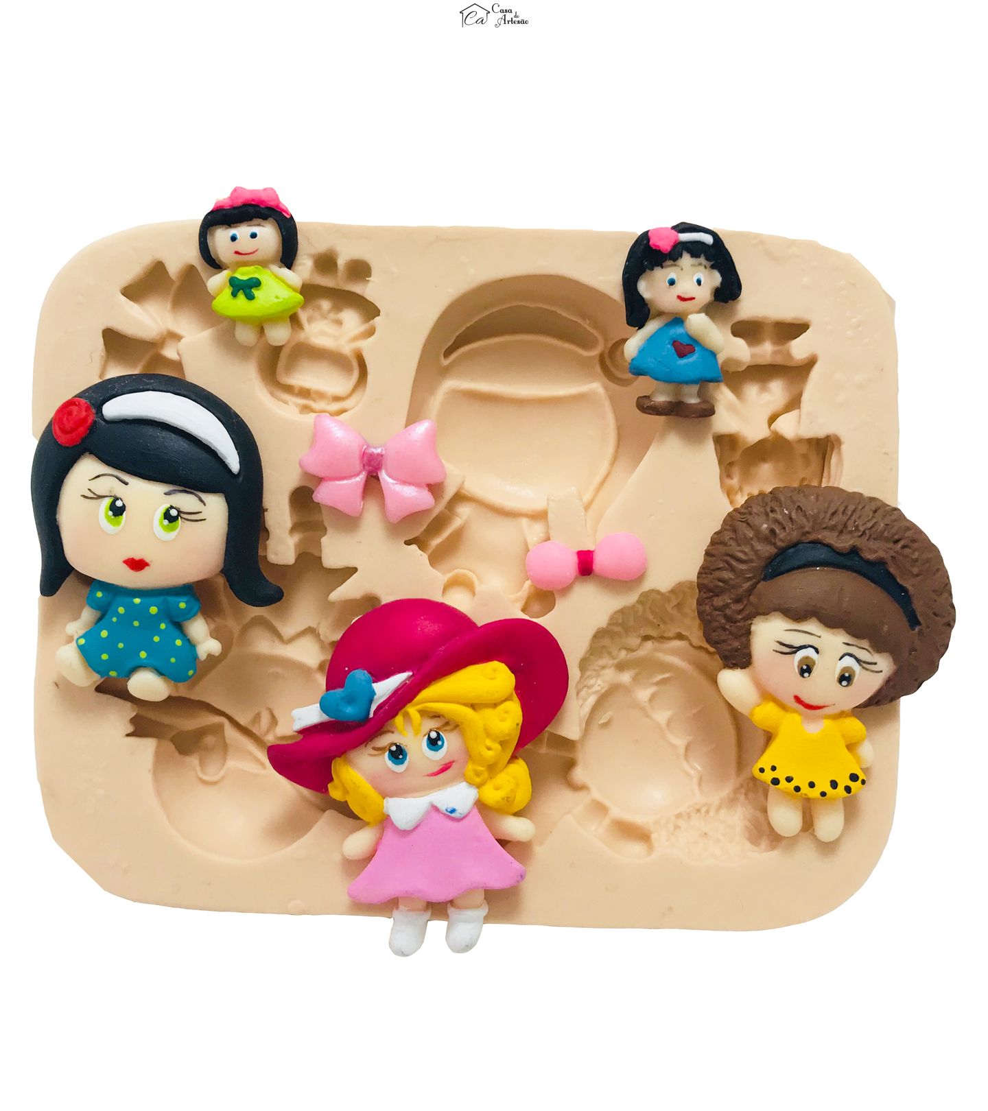 Molde de silicone - Bonecas - P140