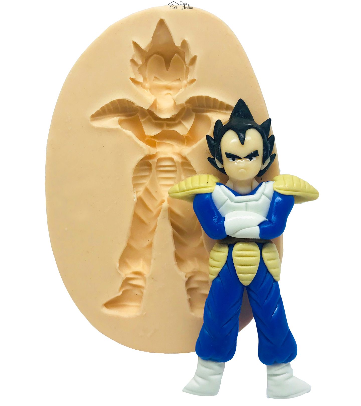 Molde de silicone - Dragon Ball - Vegeta - Grande - P482