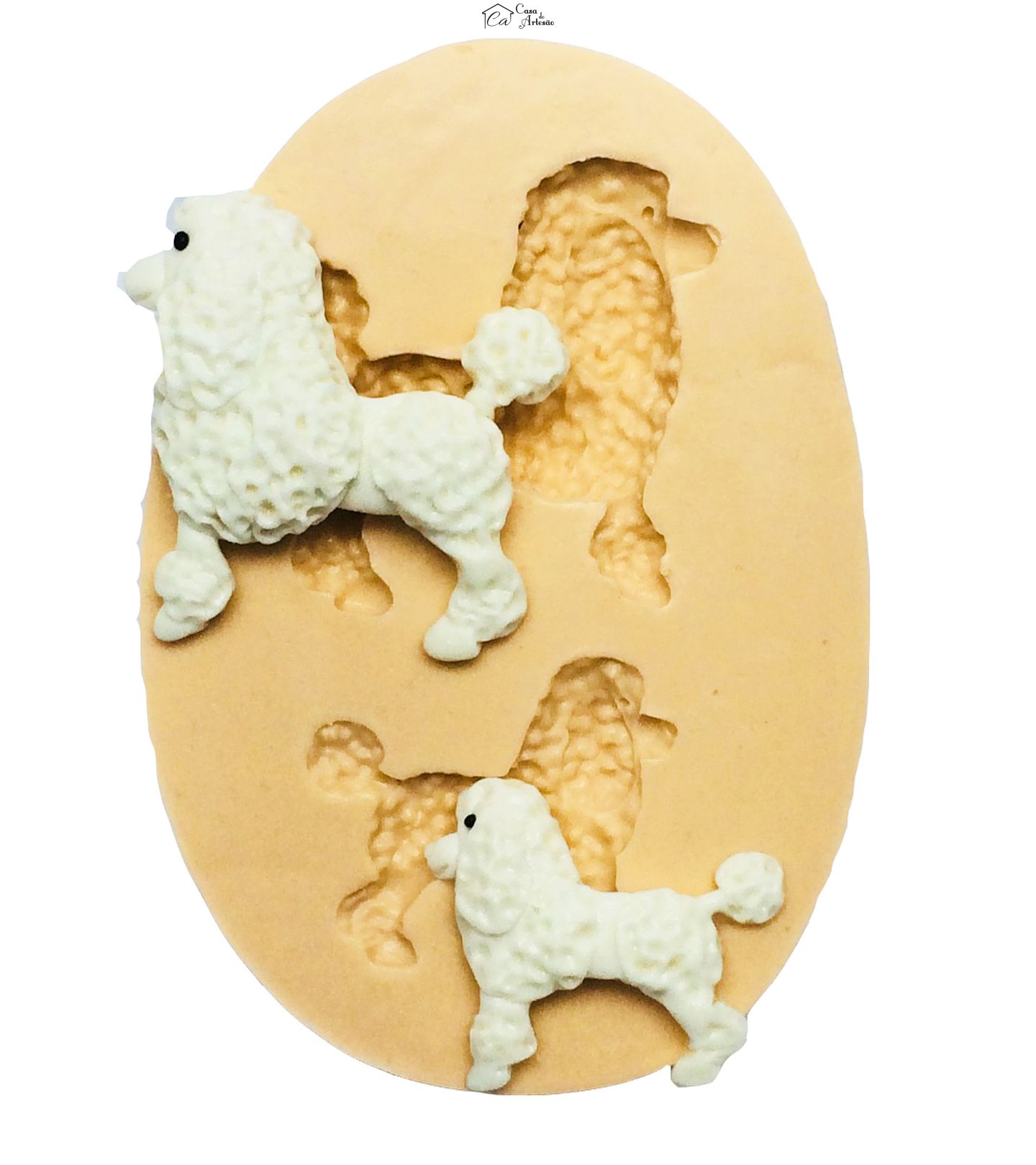 Molde de silicone - Poodle de Paris - 02 Tamanhos - P243