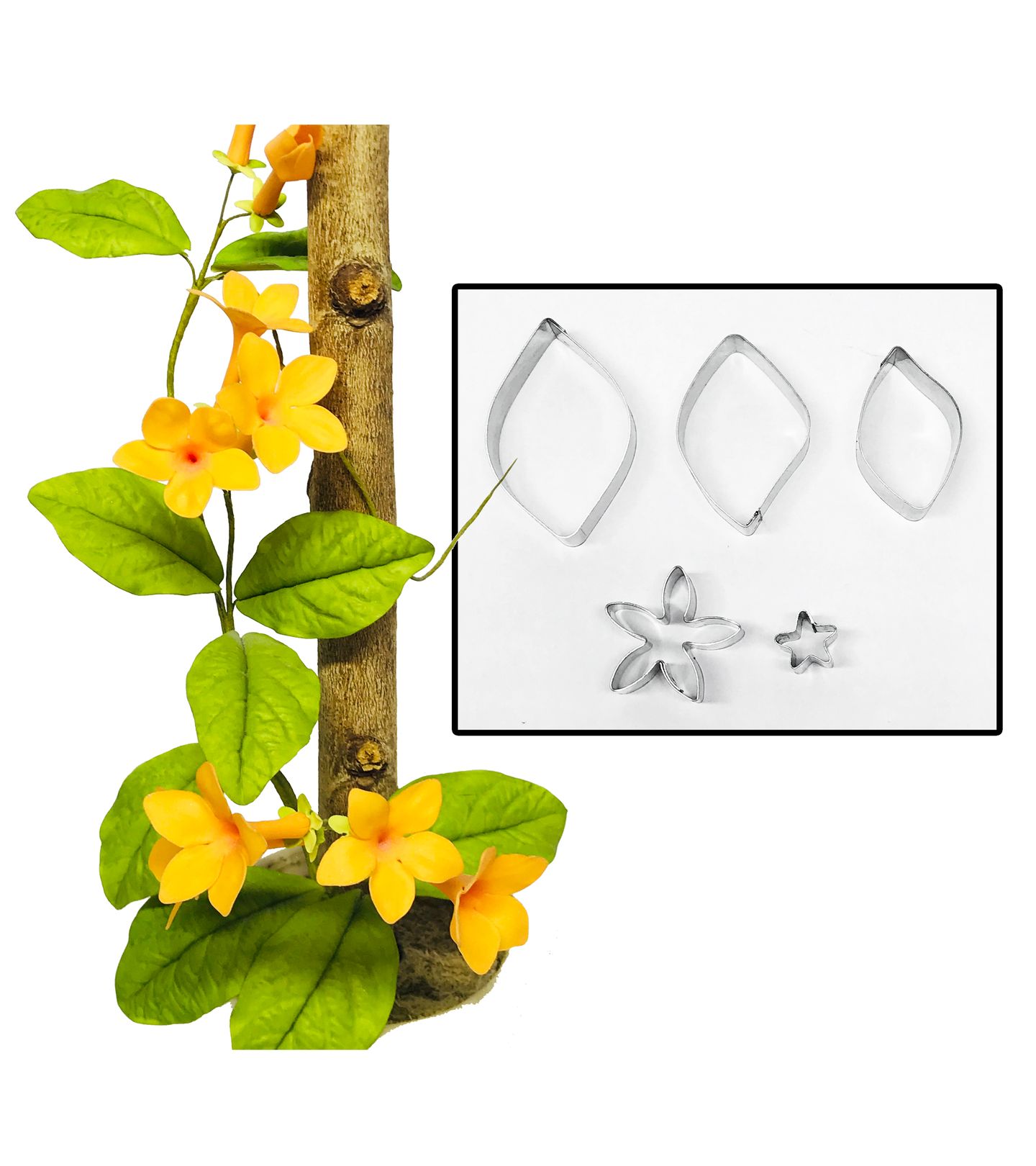 Cortador Aço - Flor - Jasmim Madagascar