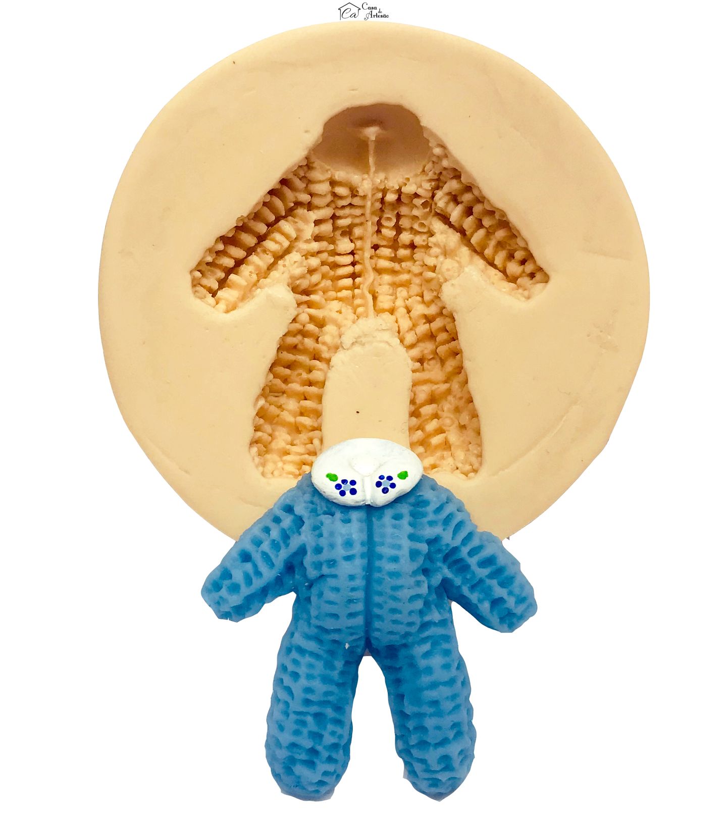 Molde de silicone - Macacão de Bebê Manga Longa