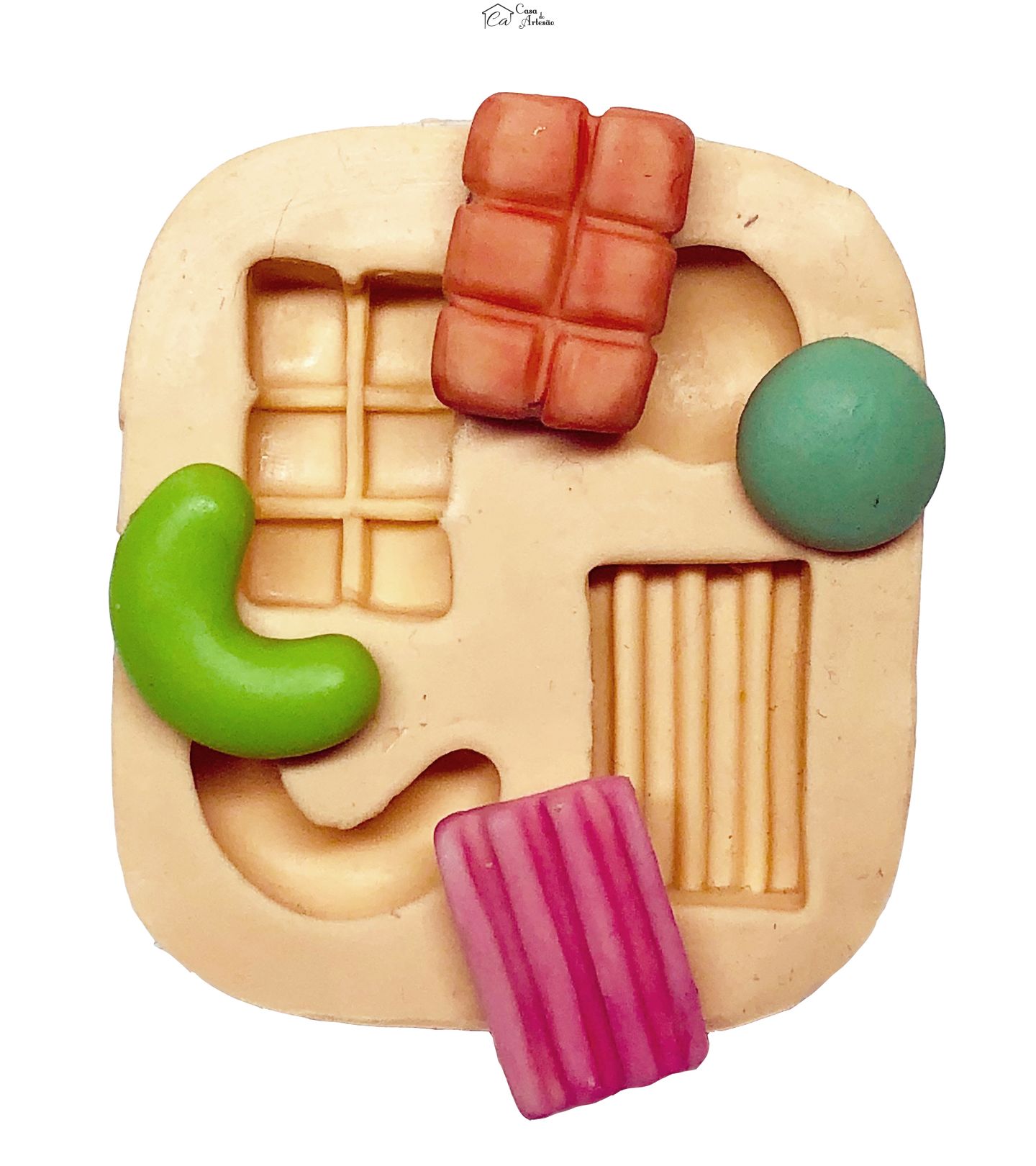 Molde de silicone - Balas, Doce, Chiclete - P48