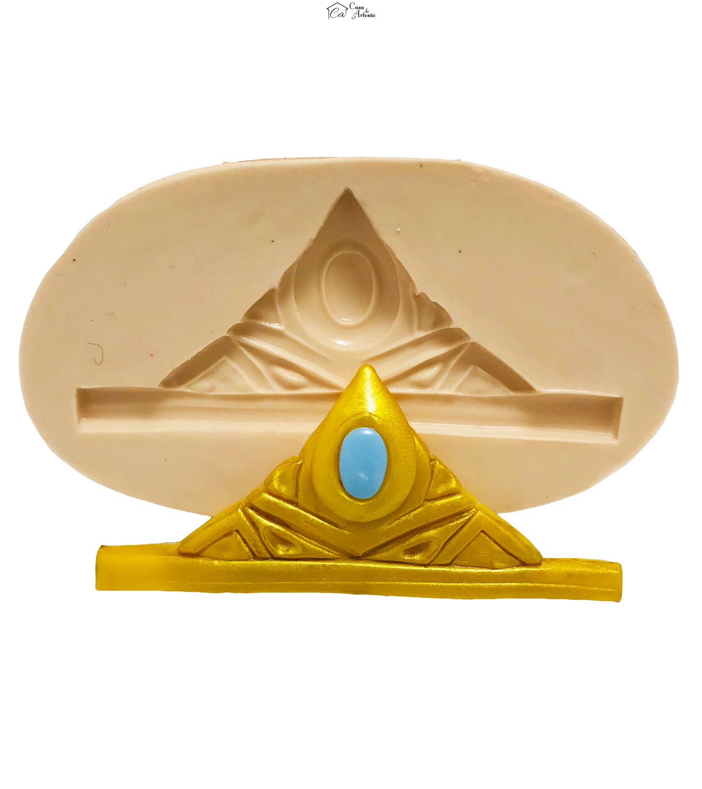 Molde de silicone - Coroa - Grande - P411