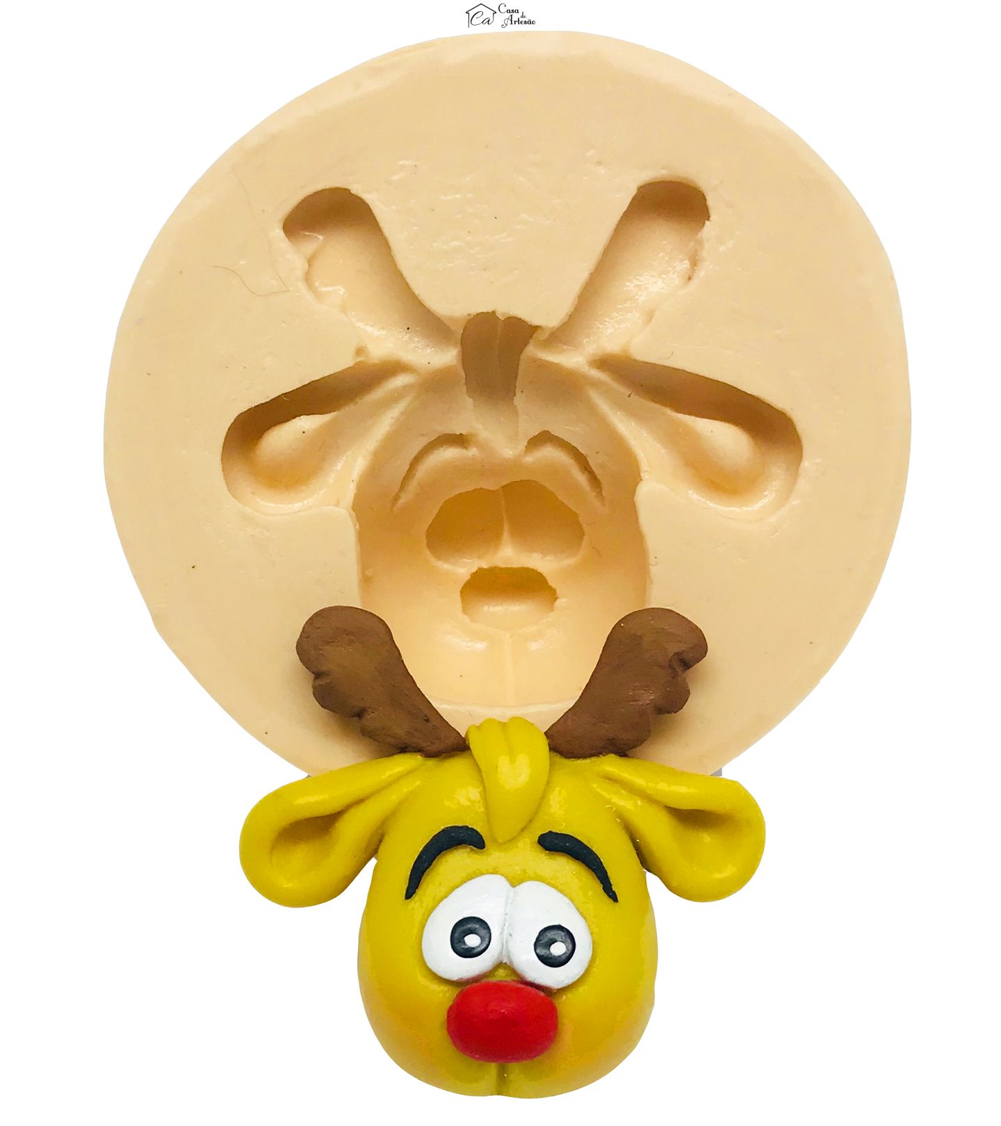 Molde de silicone - Rosto Alce