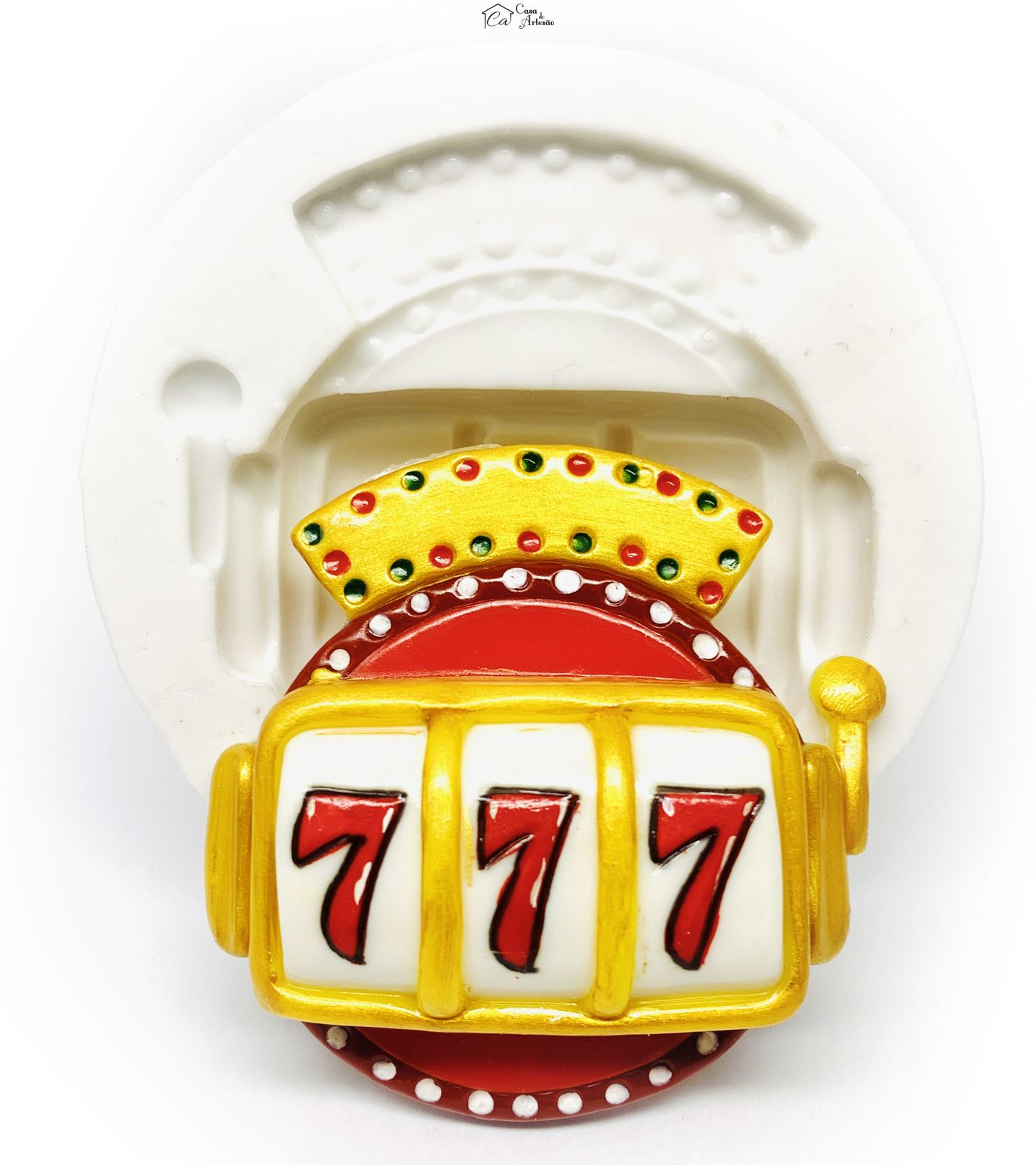 Molde de silicone - Cassino Las Vegas - Caça Niquel - Grande - P1178