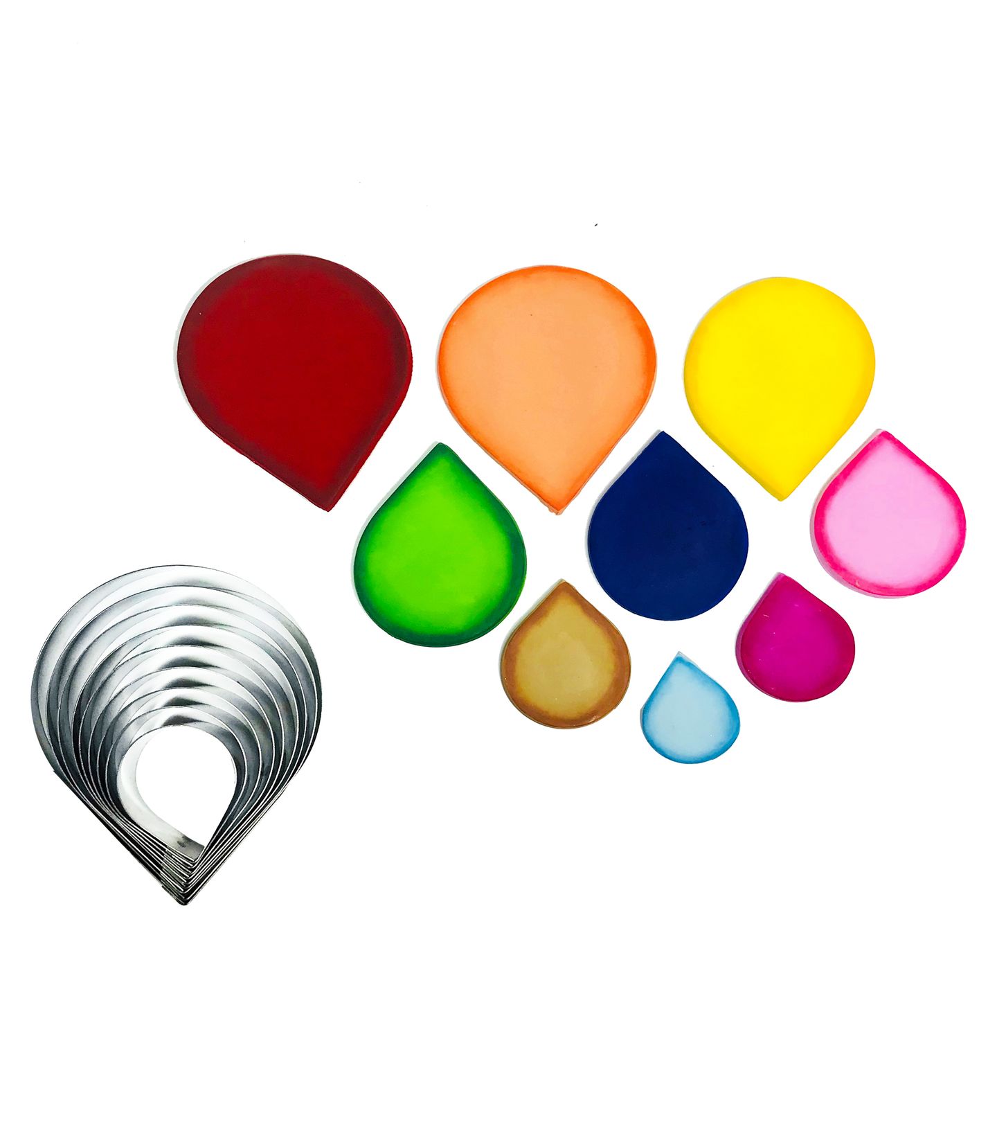 Cortador Aço - Gotas  - 9 Peças (W)