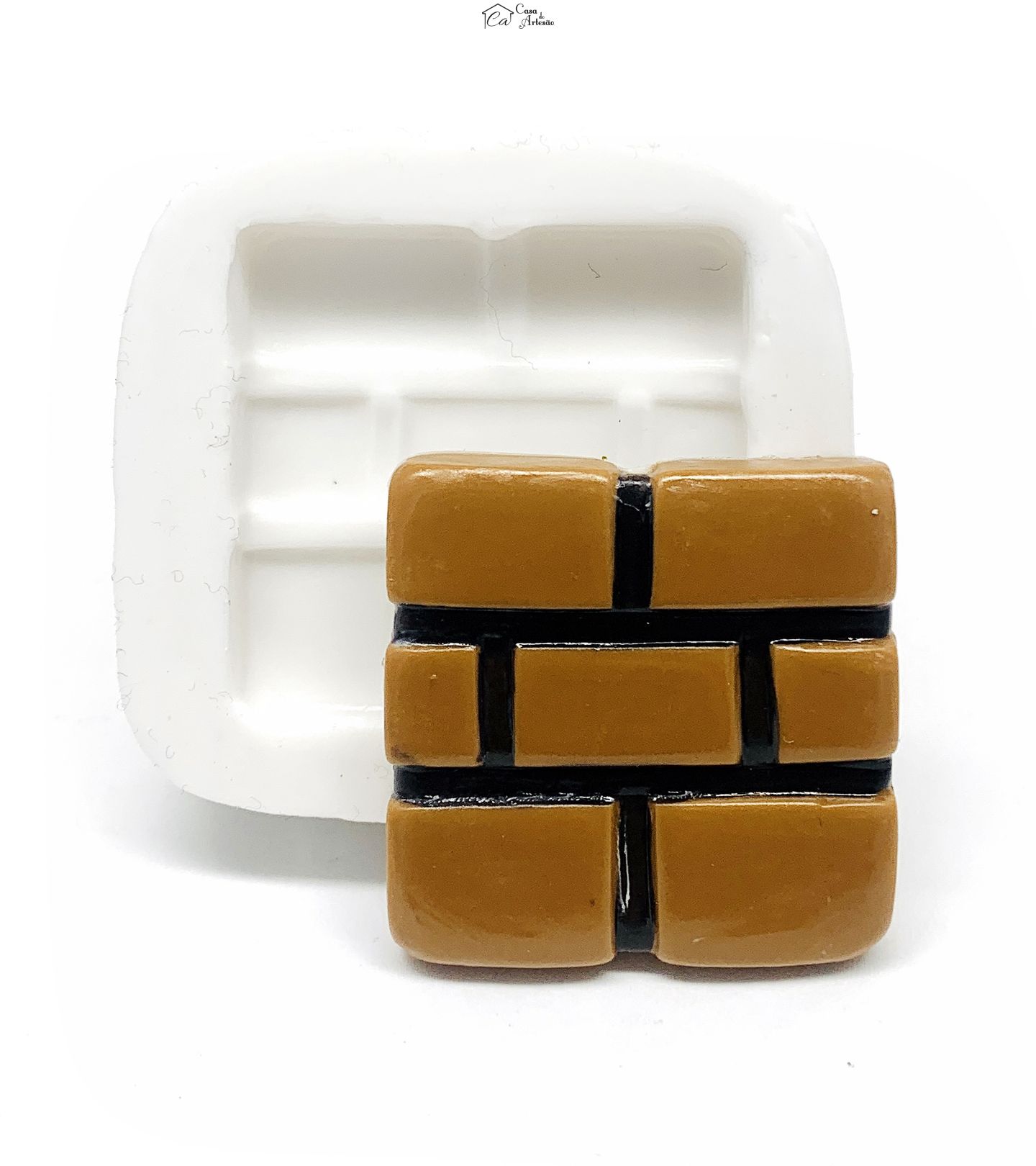 Molde de silicone - Super Mario Bros. - Bloco - Medio - P1201