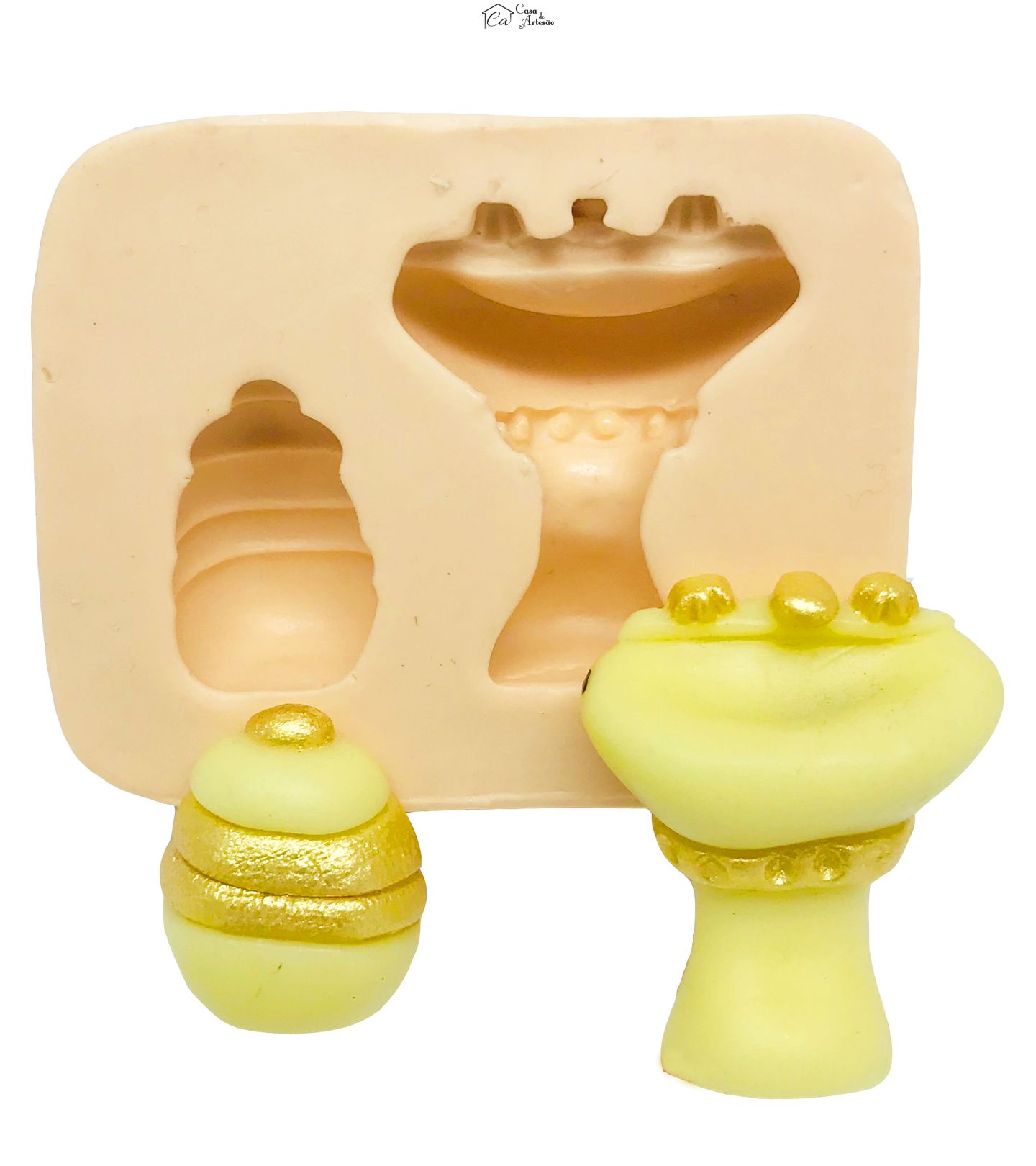 Molde de silicone - Pia e Cesto de Roupas - P43