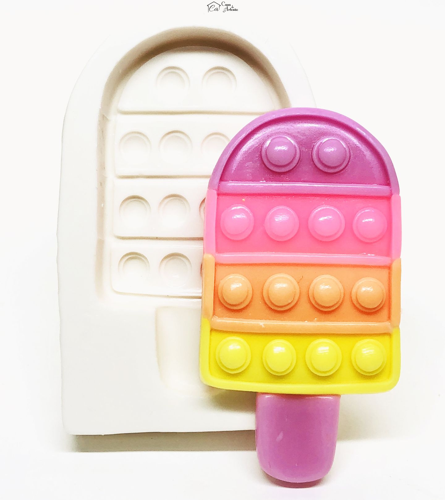 Molde de silicone - Fidget - Sorvete - Grande - P1084