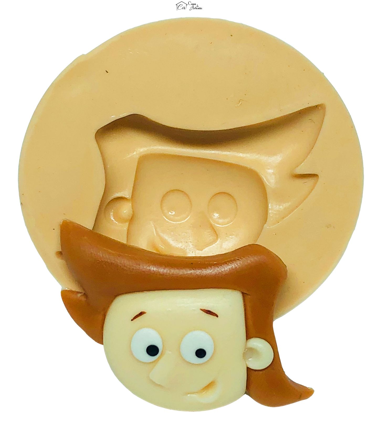 Molde de silicone - Detetive do Predio Azul - Rosto Tom - Medio - P662