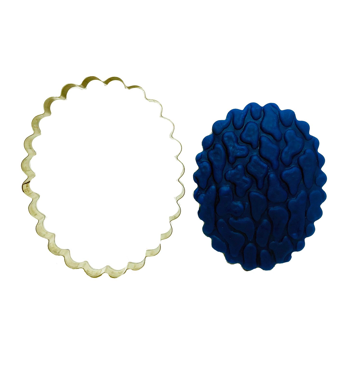 Cortador Aço - Moldura Oval Ondulada Md - A 5