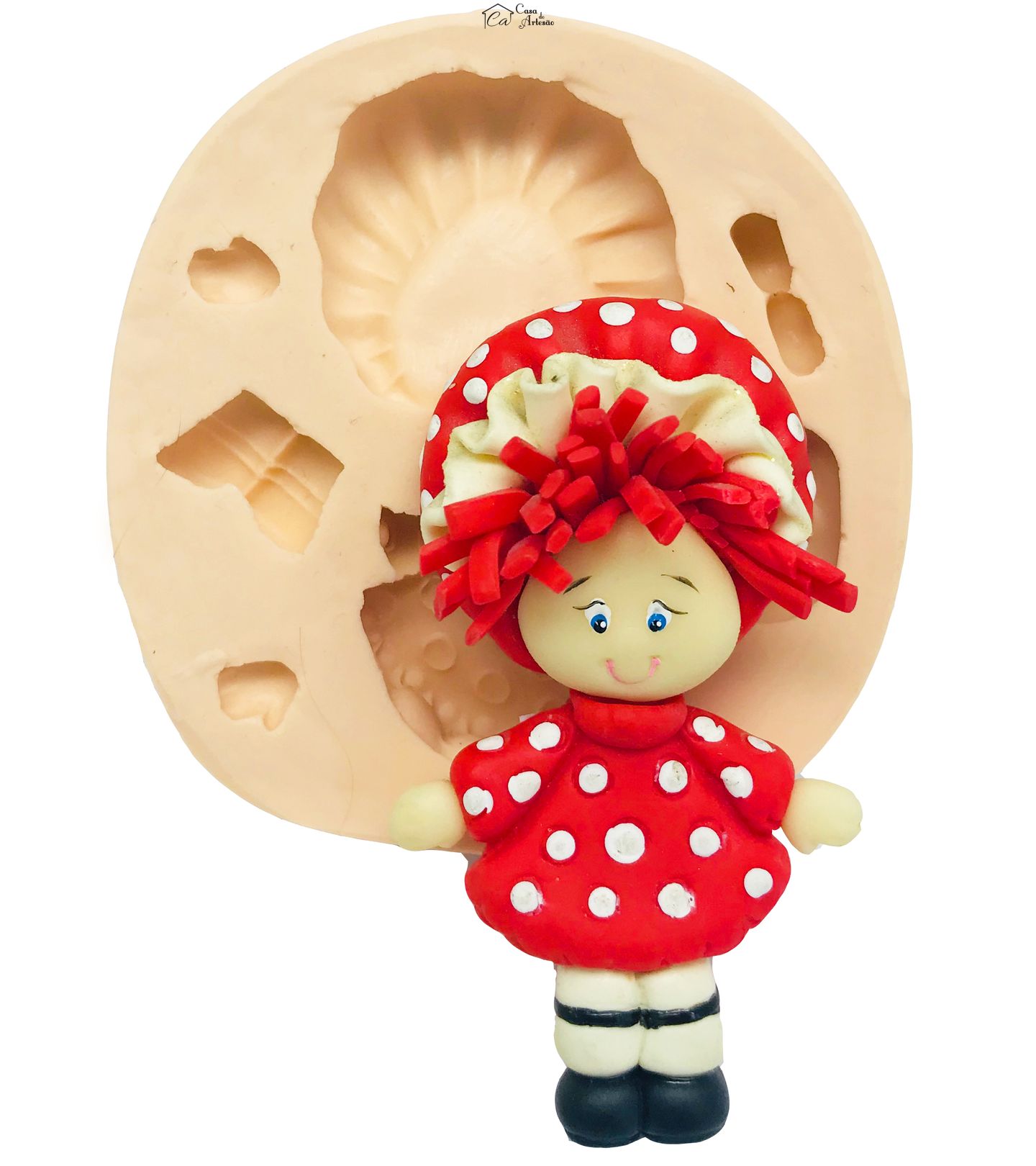 Molde de silicone - Moranguinho Pequena