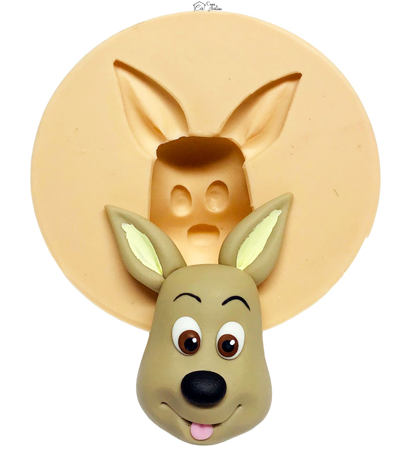 Molde de silicone - Canguru - Rosto - Medio - P574