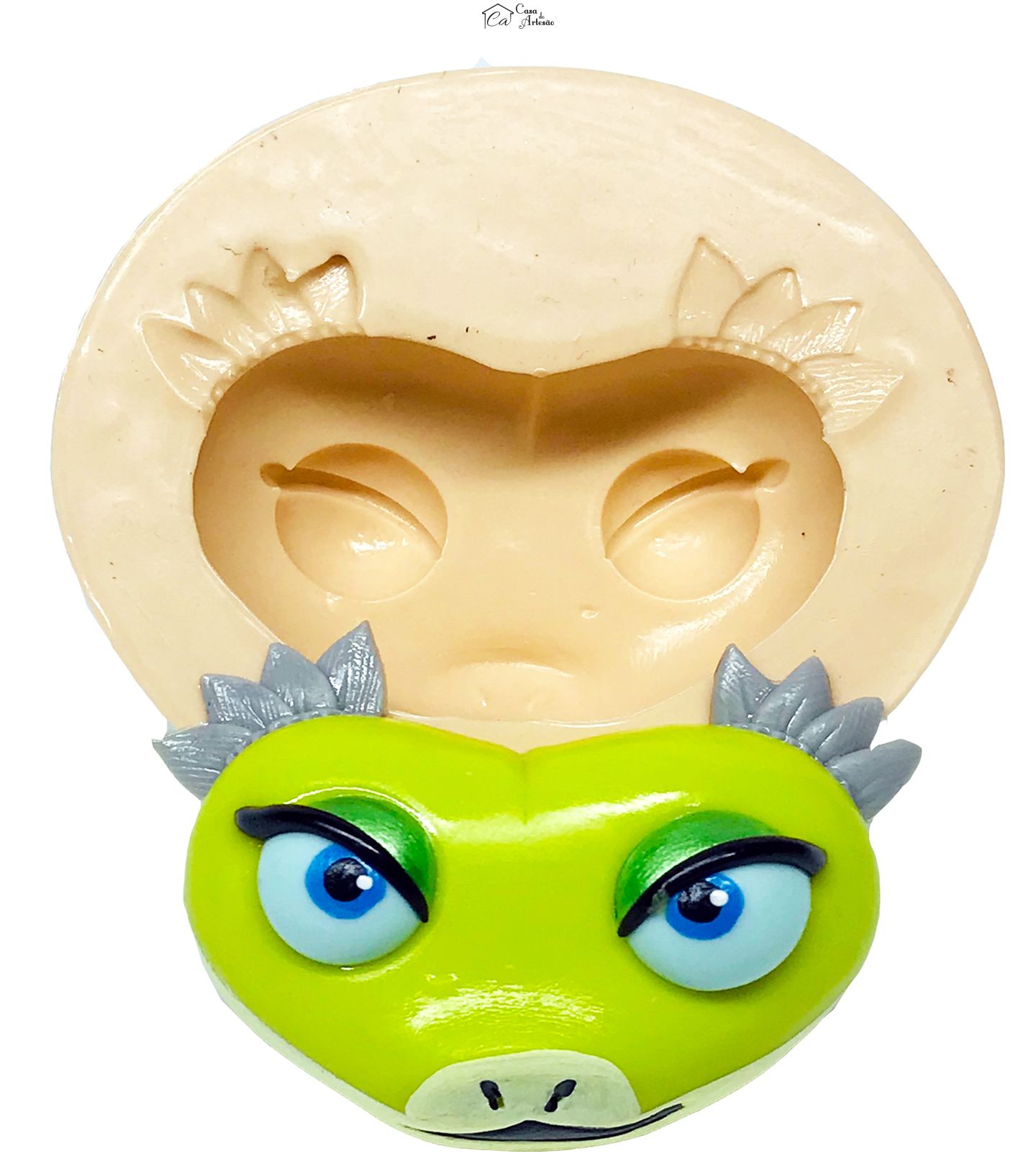 Molde de silicone - Kung Fu Panda - Rosto Vibora - Grande - P624