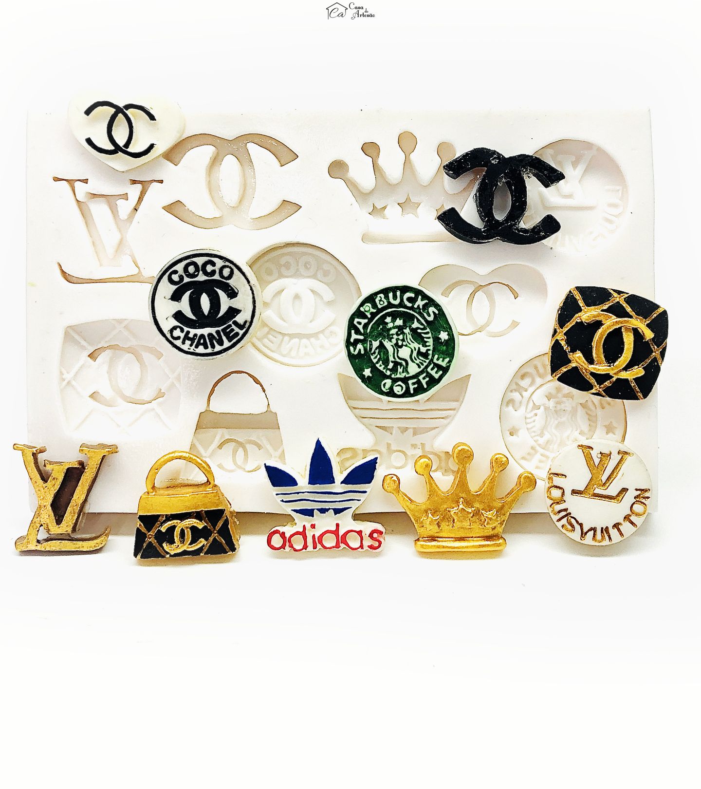 Molde de silicone - Logo de Marcas Famosas - P147