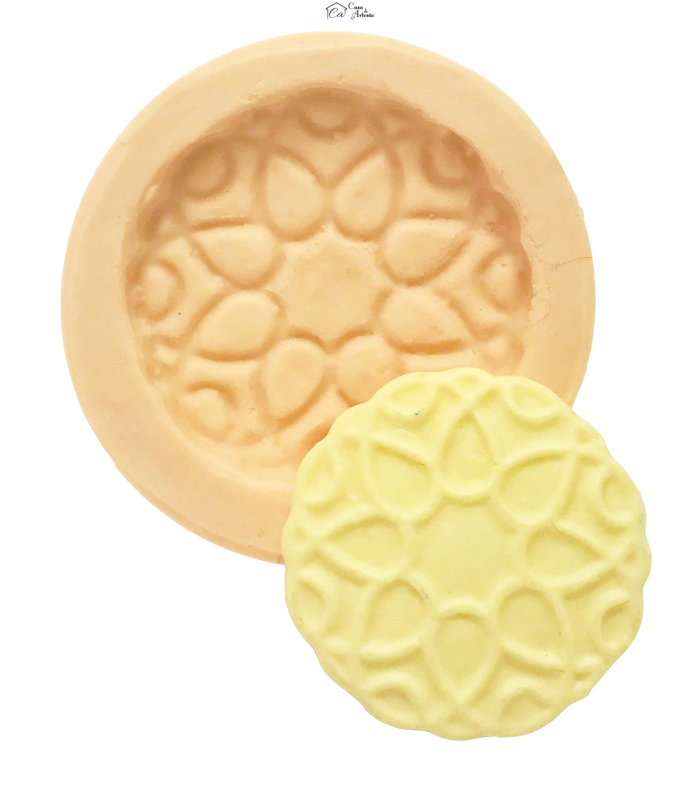 Molde de silicone - Bolacha Redonda Parmalat I