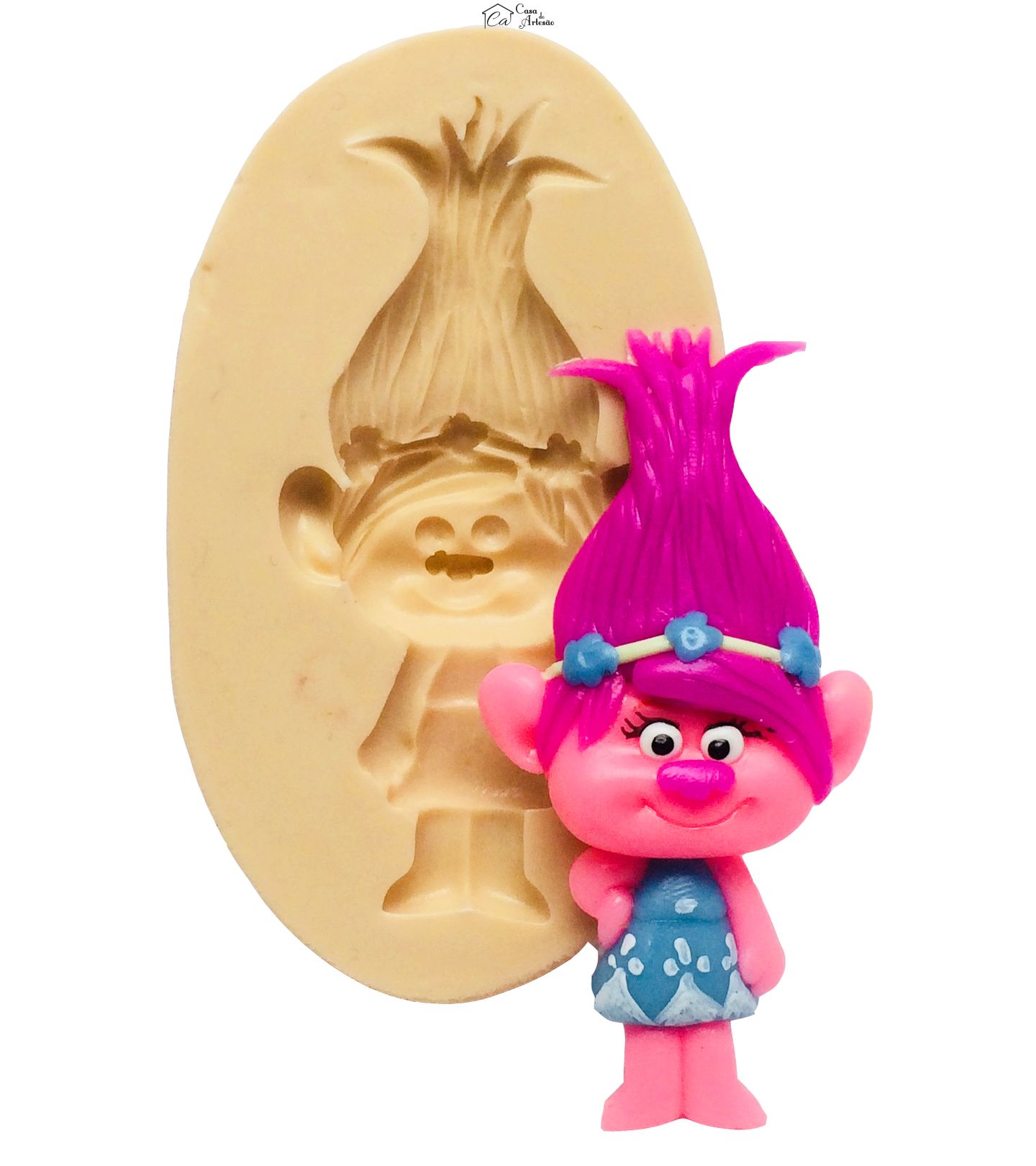 Molde de silicone - Trol - Poppy Media - P287