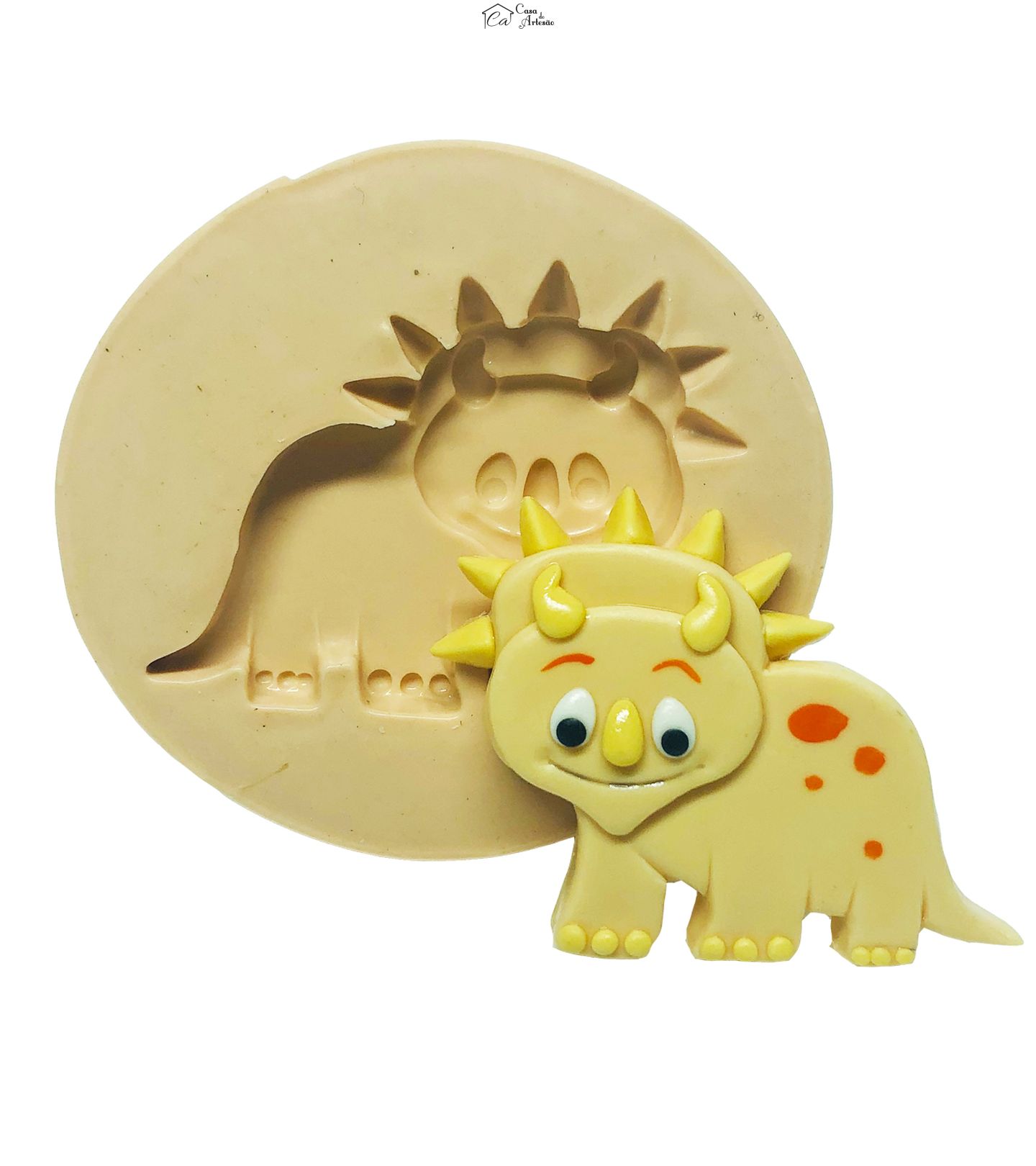 Molde de silicone - Dinossauro Baby - Mod.02 - Medio - P726