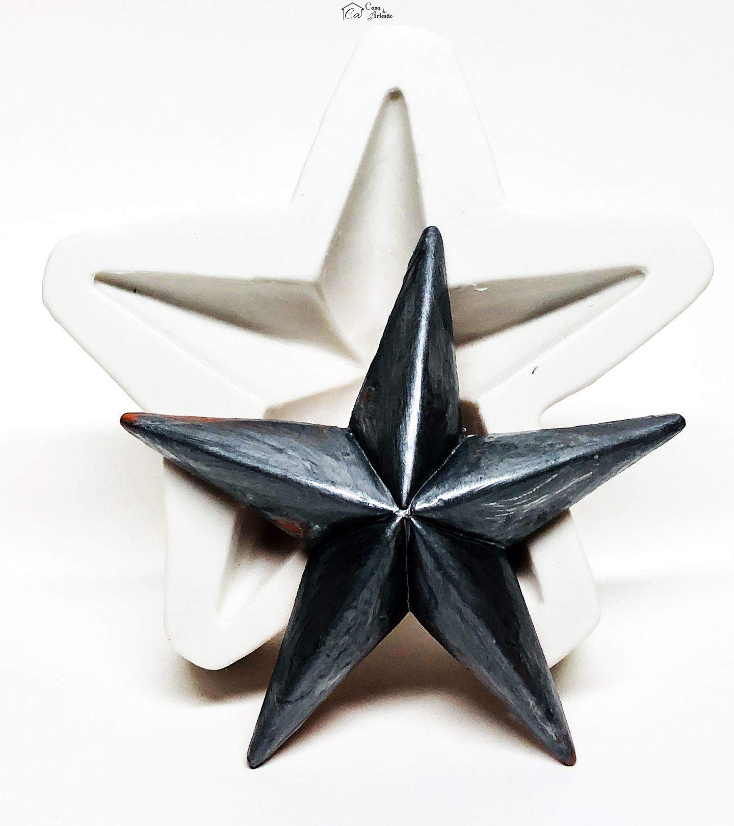 Molde de silicone - Estrela 5 Pontas - Grande - P1059