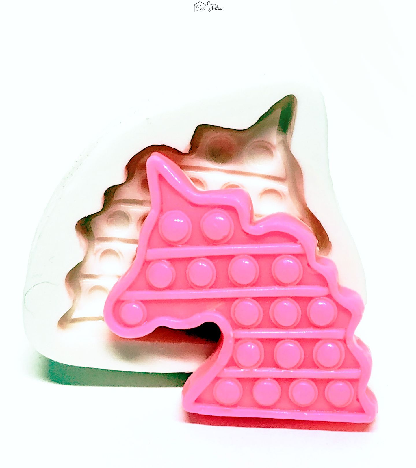 Molde de silicone - Fidget - Unicornio - Medio - P1092