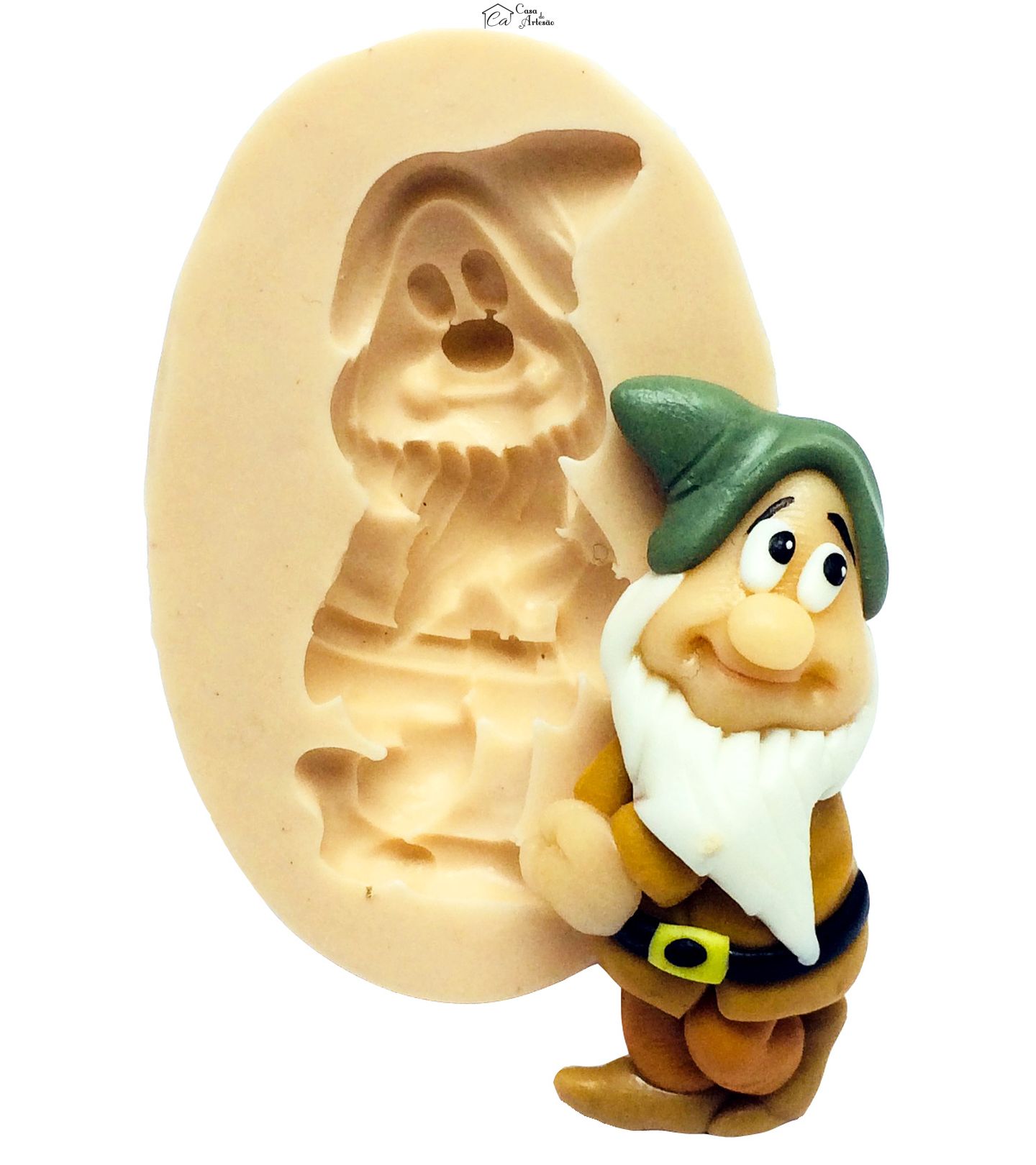 Molde de silicone - Branca de Neve - Anão Dengoso - P163