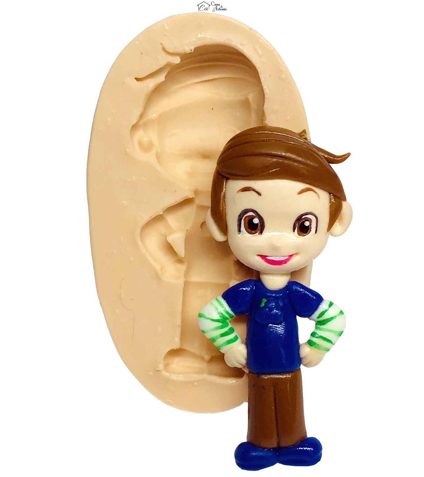 Molde de silicone - Moranguinho - Mirtilo - Boneco Grande - P517