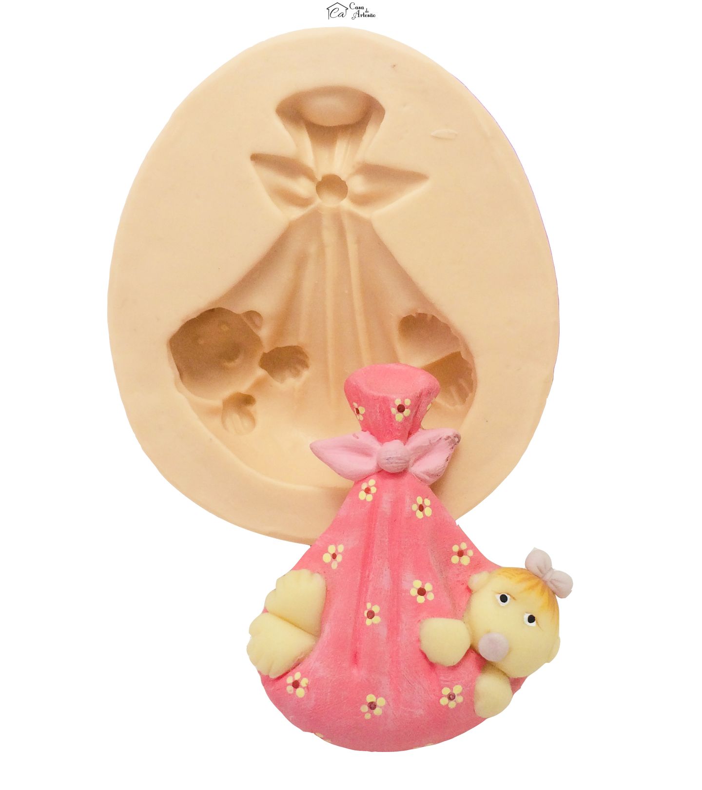 Molde de silicone - Bebe no Saco de Dormir - Mod.2