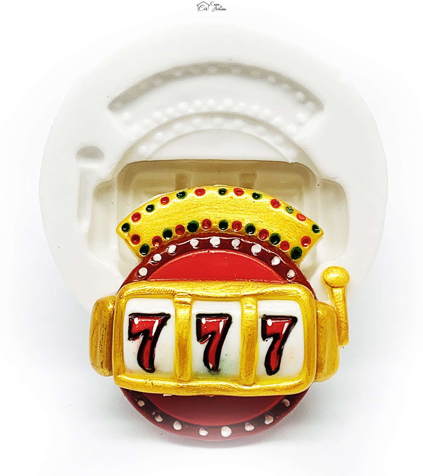 Molde de silicone - Cassino Las Vegas - Caça Niquel - Pequeno - P1180