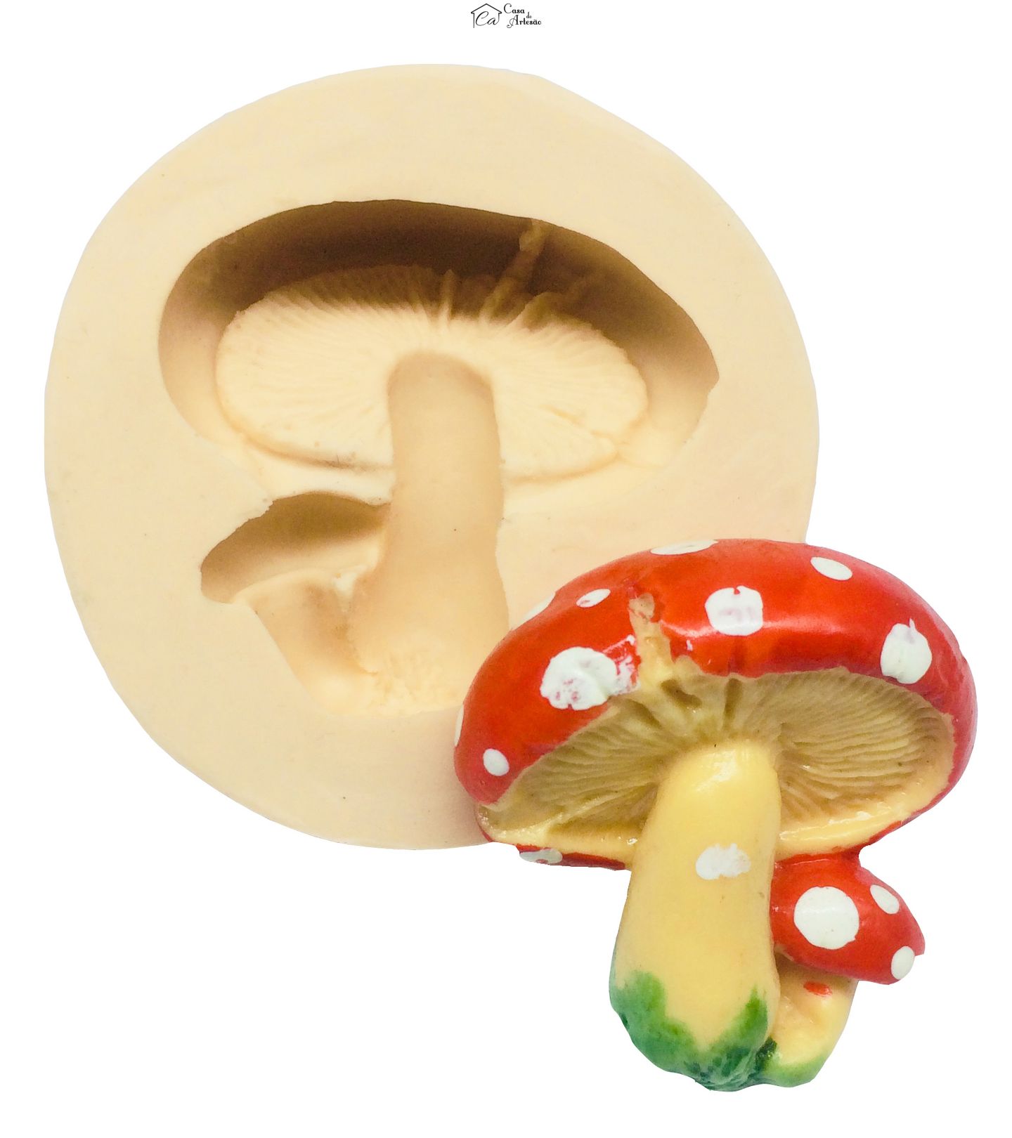 Molde de silicone - Cogumelo Duplo