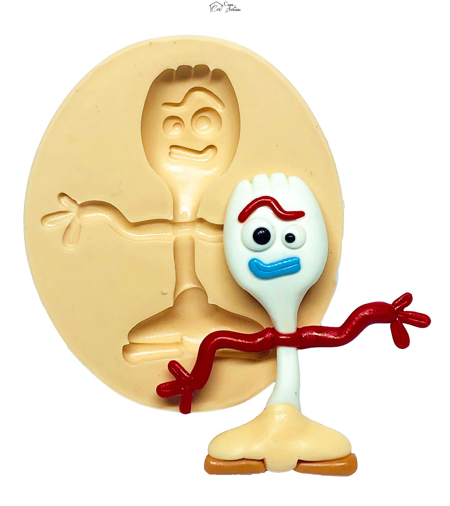 Molde de silicone - Toy Story - Garfinho - Grande - P703