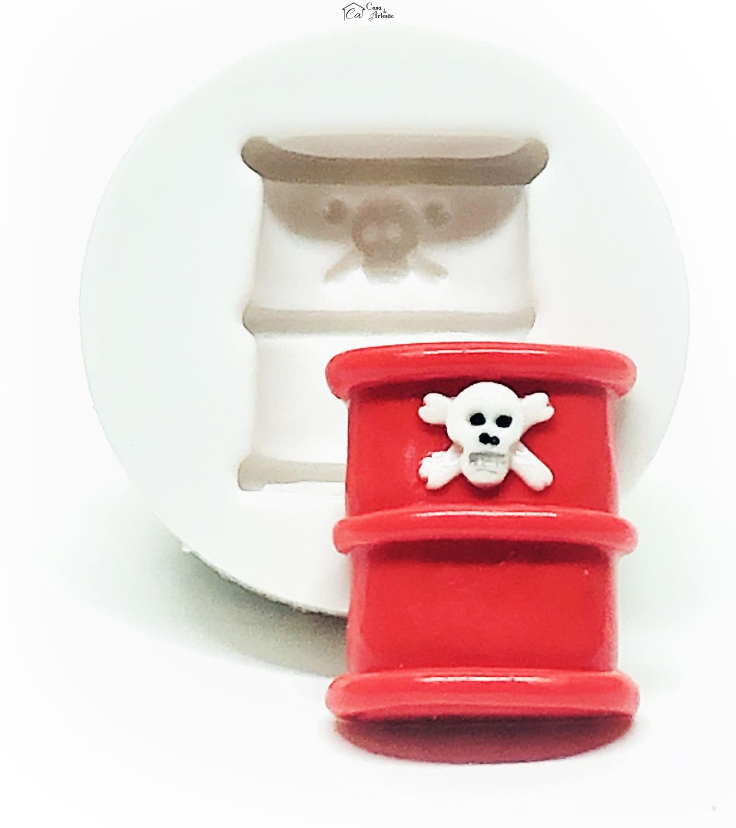 Molde de silicone - Tambor com Veneno - Pequeno - P1044