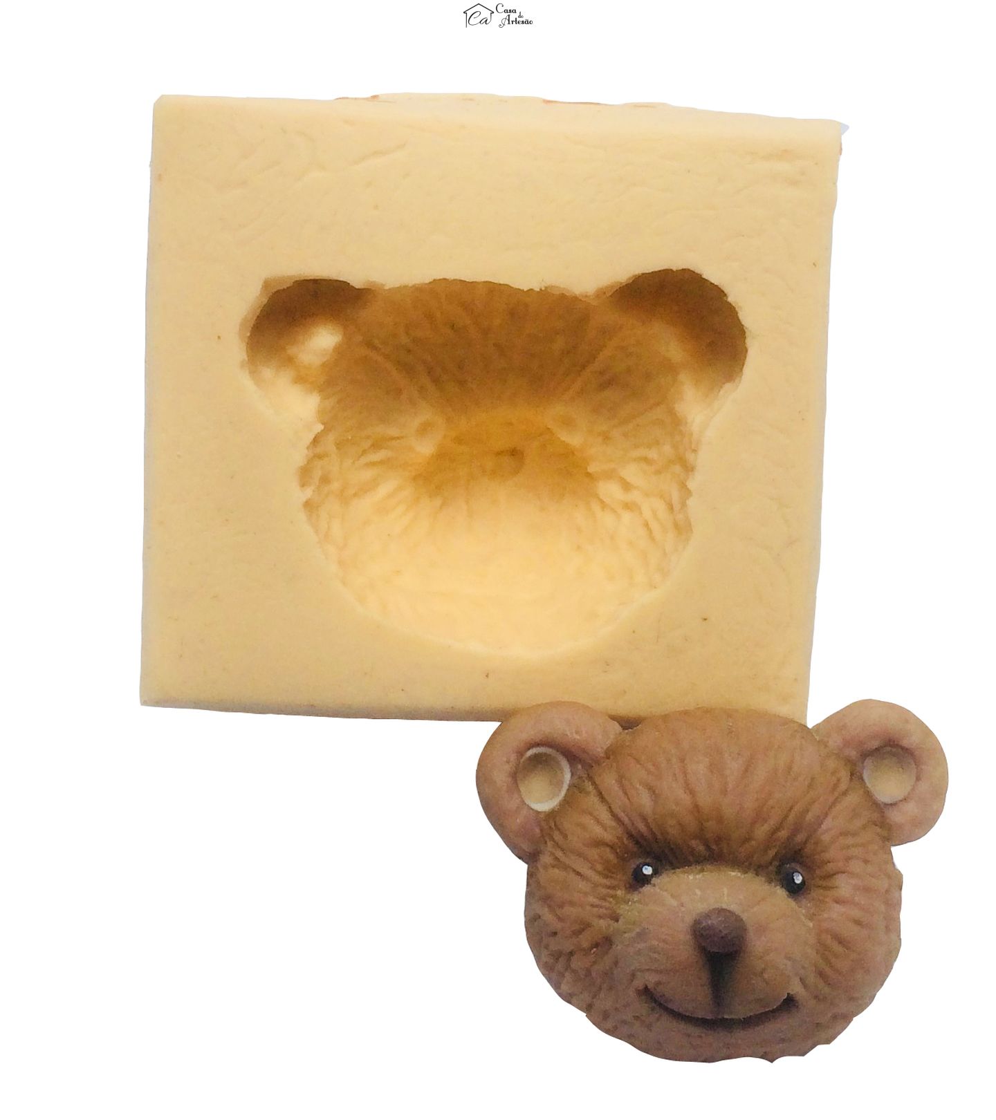 Molde de silicone - Rosto Urso - P155