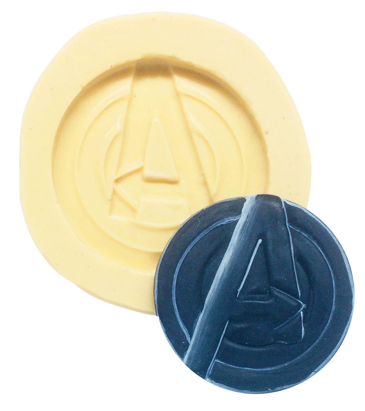 Molde de silicone - Os Vingadores - Logo Avengers - Grande