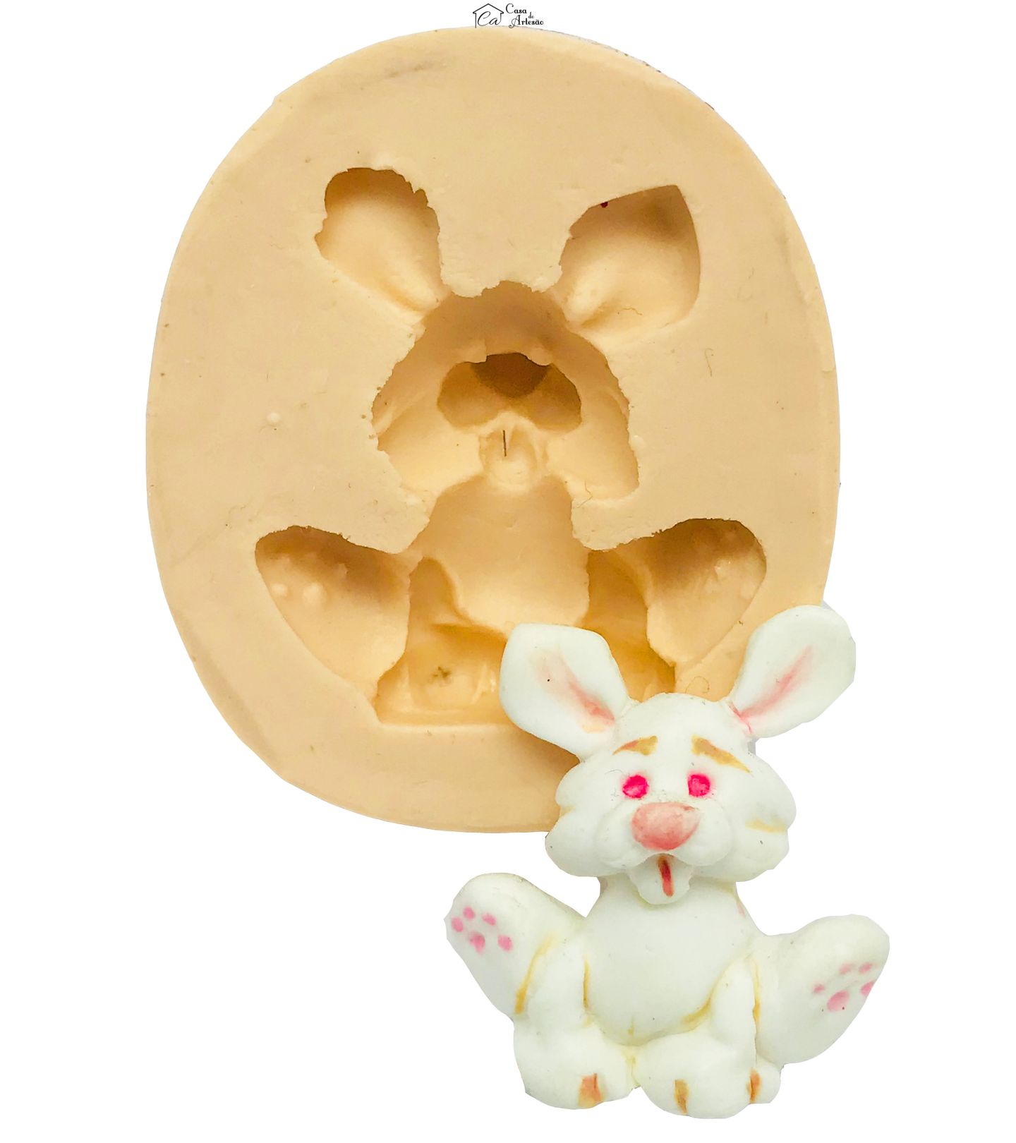 Molde de silicone - Coelho Fofo