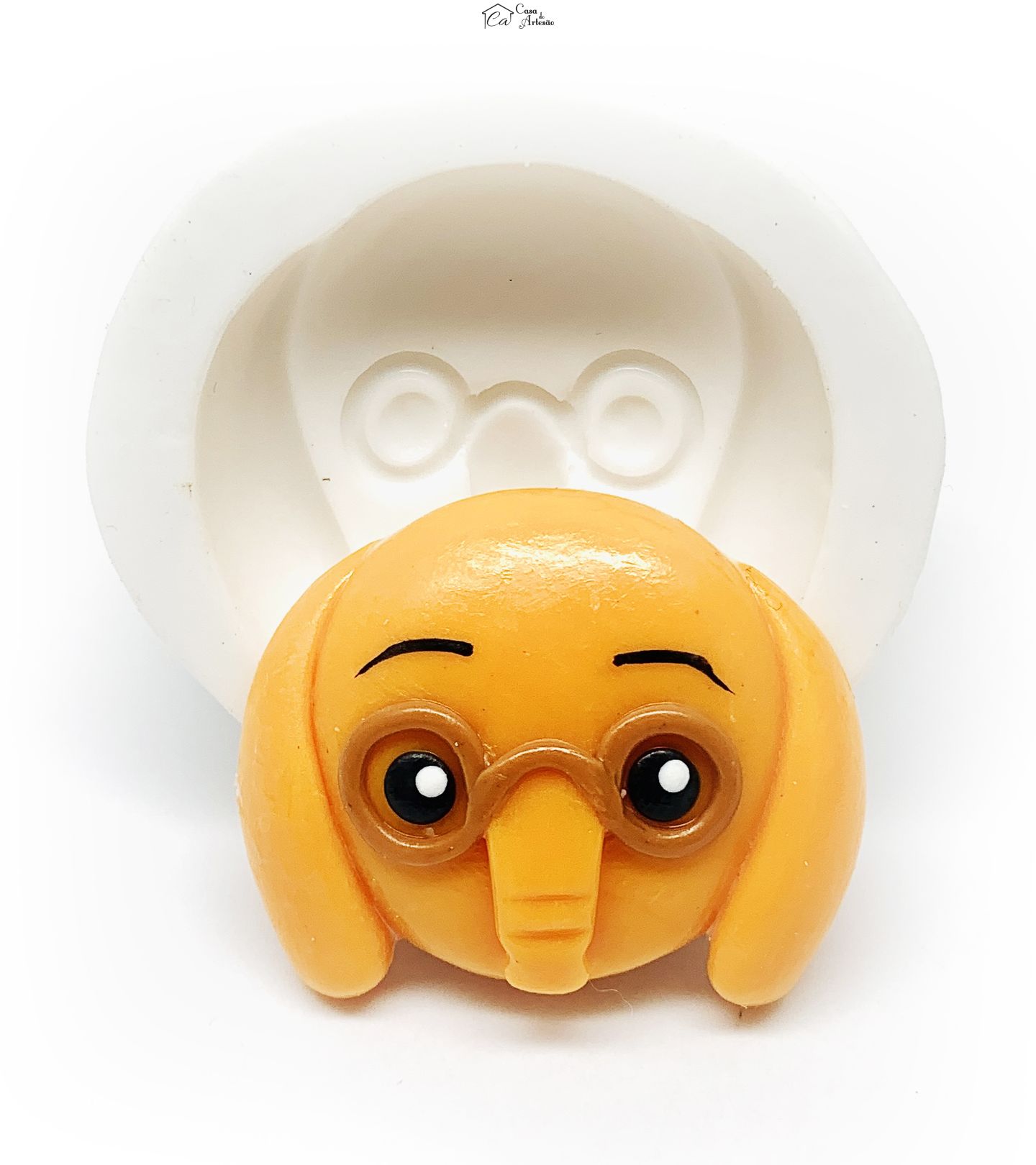 Molde de silicone - Palhaço Plim Plim - Rosto Nesho - Medio - P1218