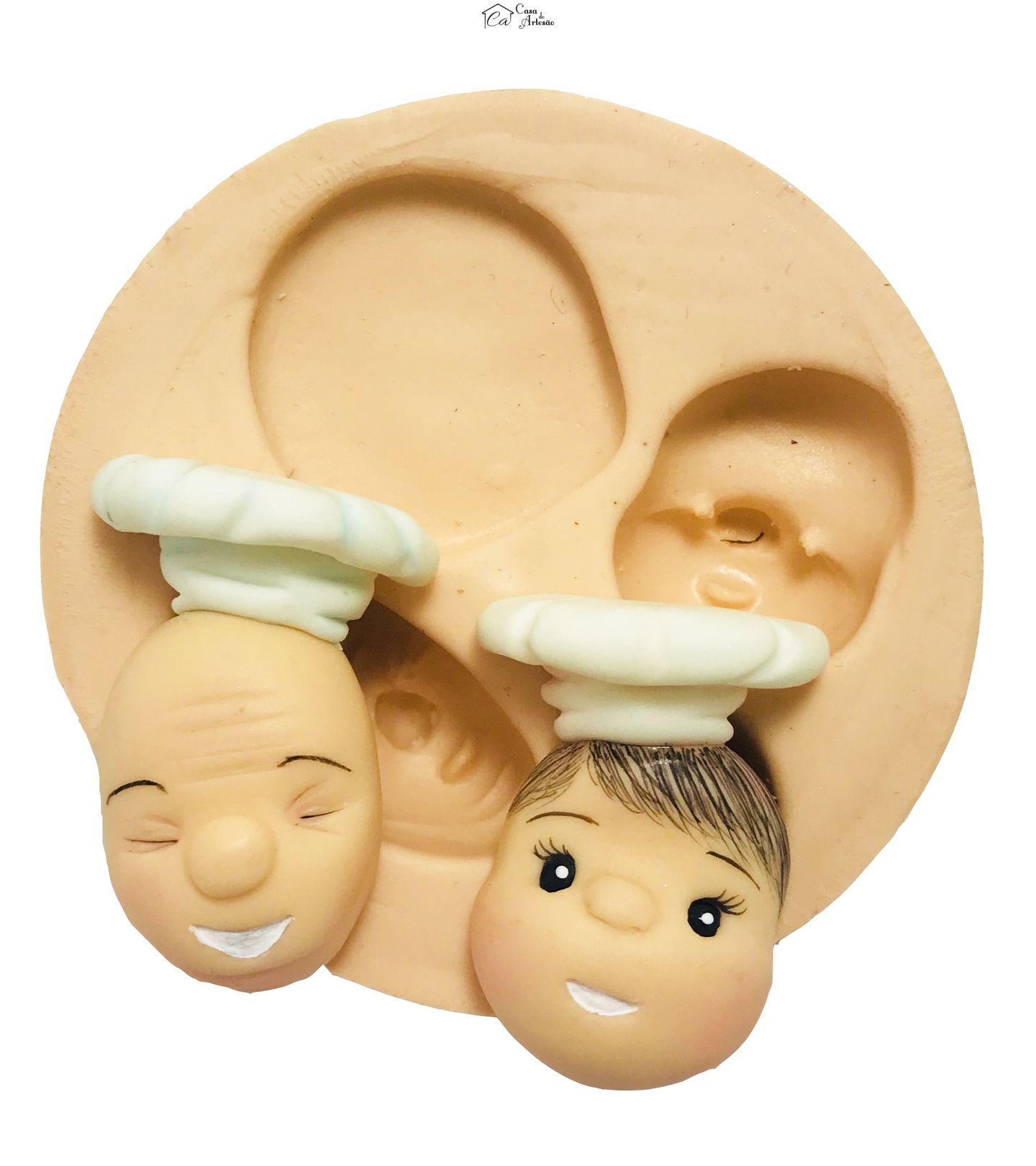 Molde de silicone - Cabeça Cozinheiro