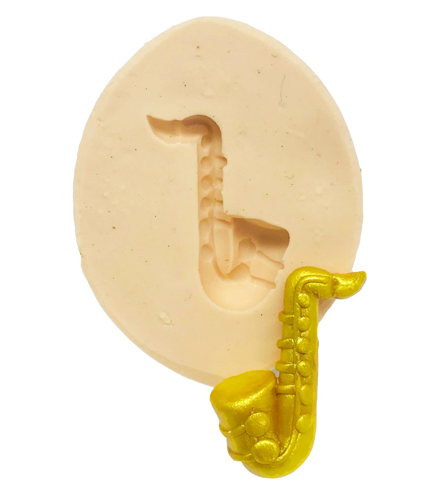 Molde de silicone - Instrumentos Musicais - Saxofone - Pequeno - P462