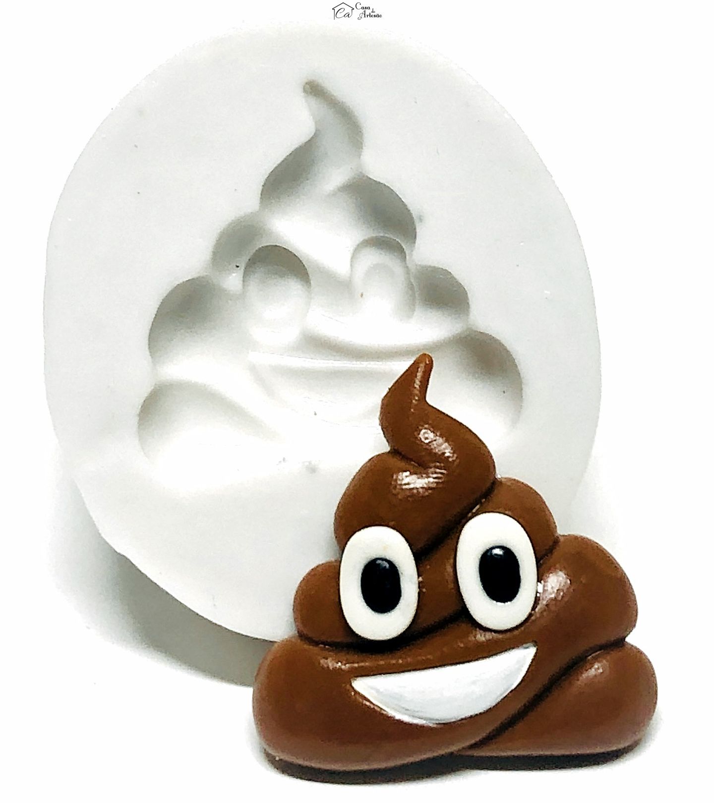 Molde de silicone - Emoji O filme - Rosto Coco Pequeno - P291