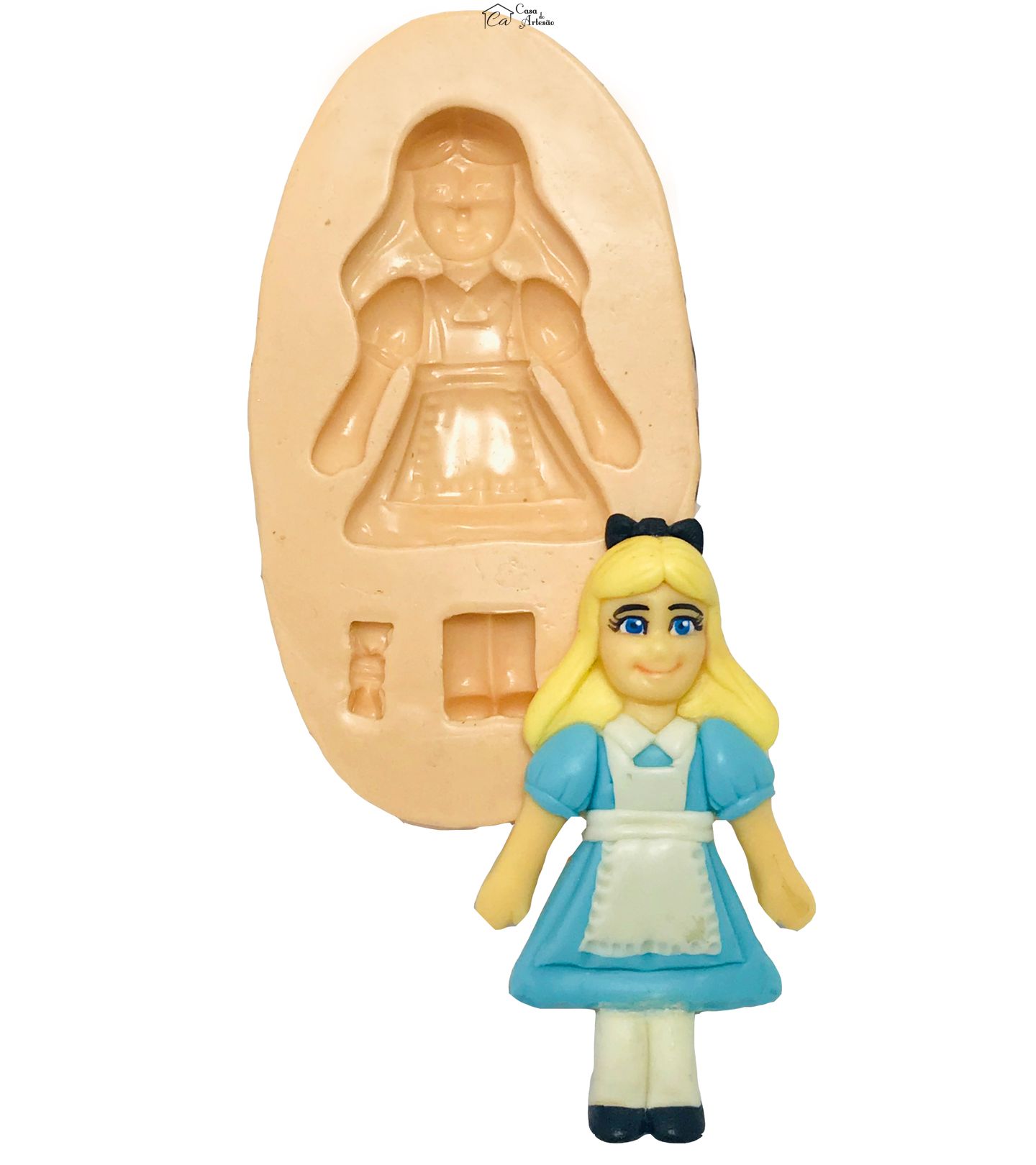 Molde de silicone - Alice no País das Maravilhas - Alice