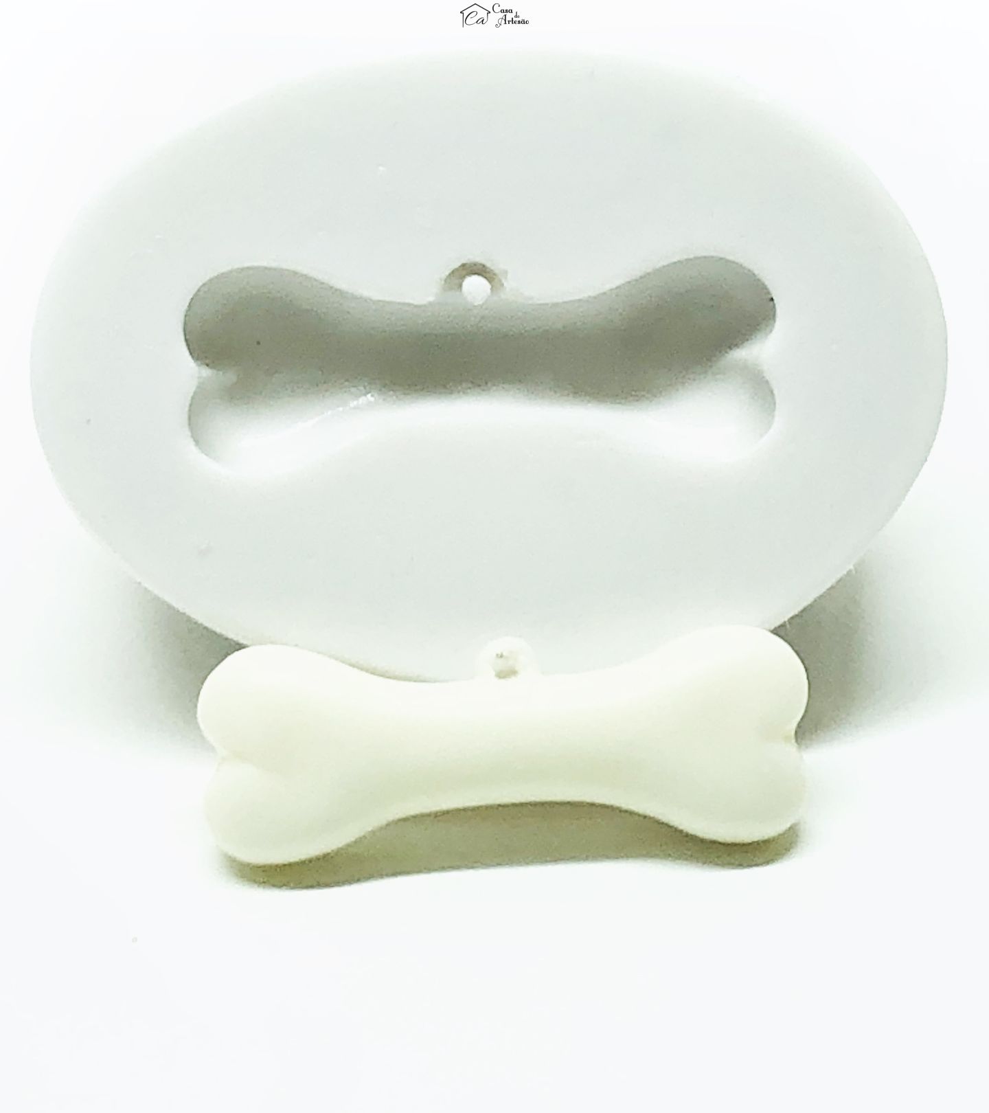 Molde de silicone - Pingente - Osso - Medio - P1046