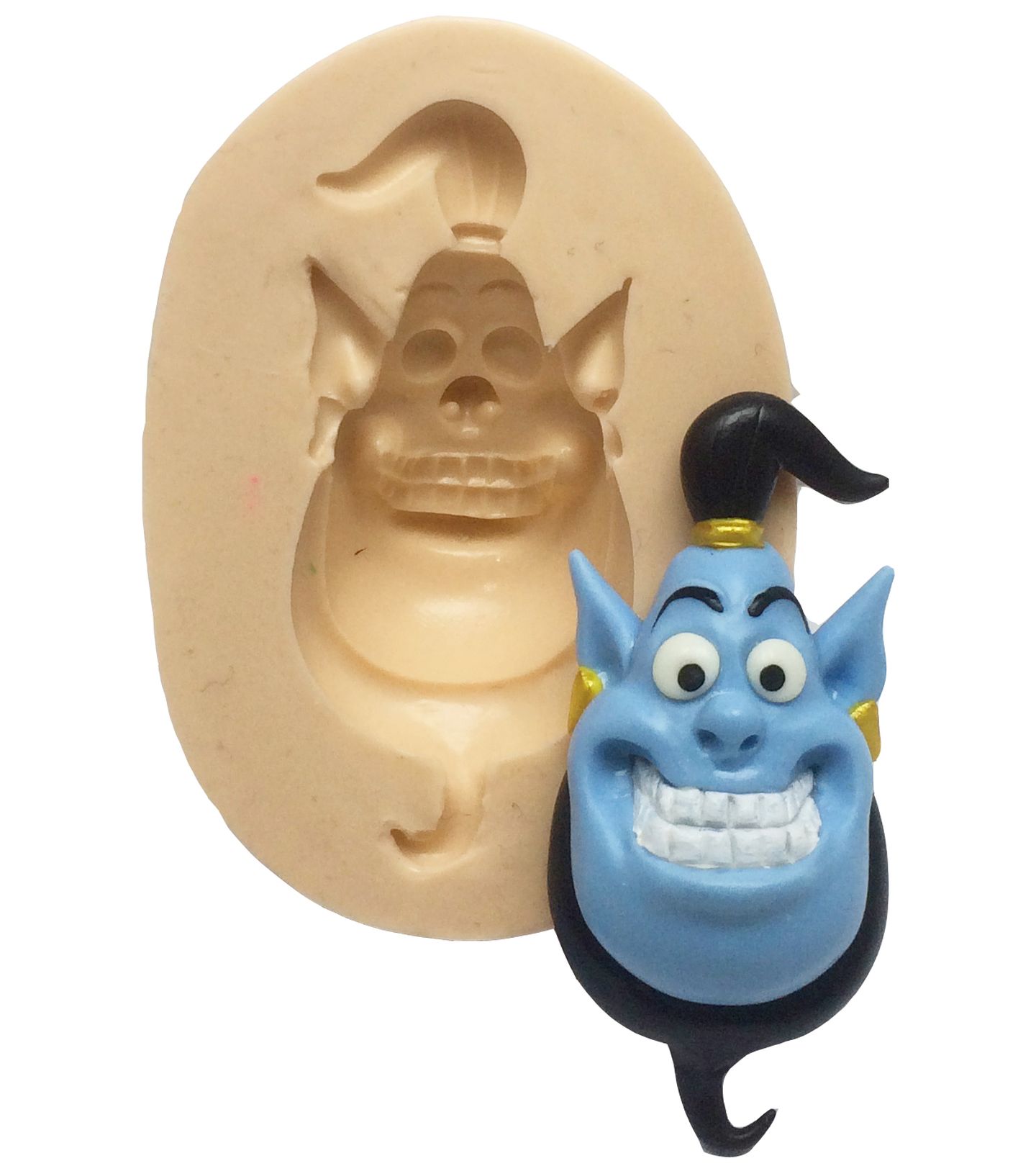 Molde de silicone - Aladim - Rosto Genio - Medio - P348